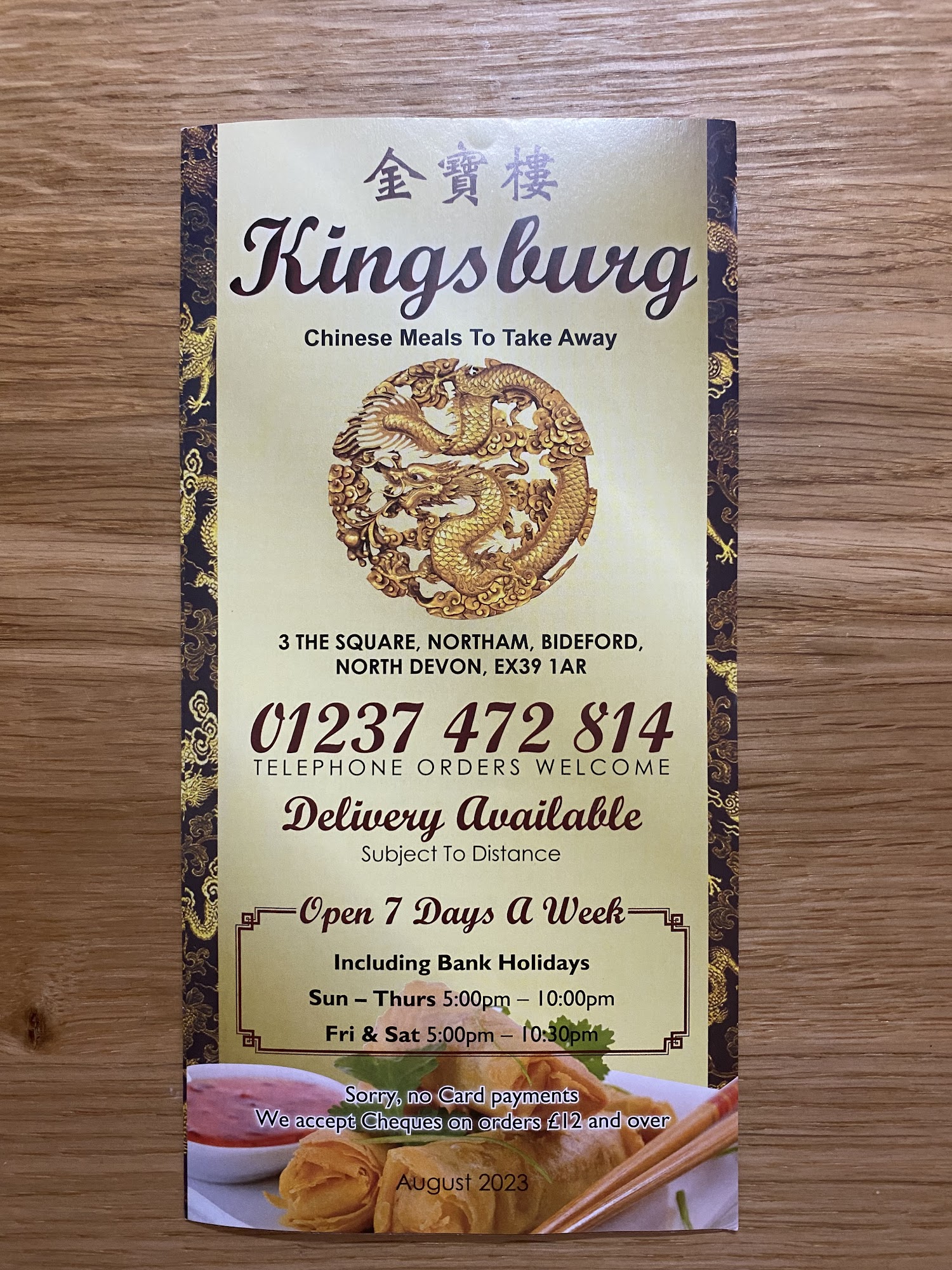 Kingsburg Chinese Take Away