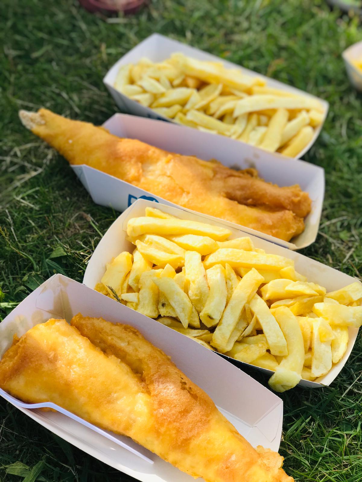 Five Frying Fish