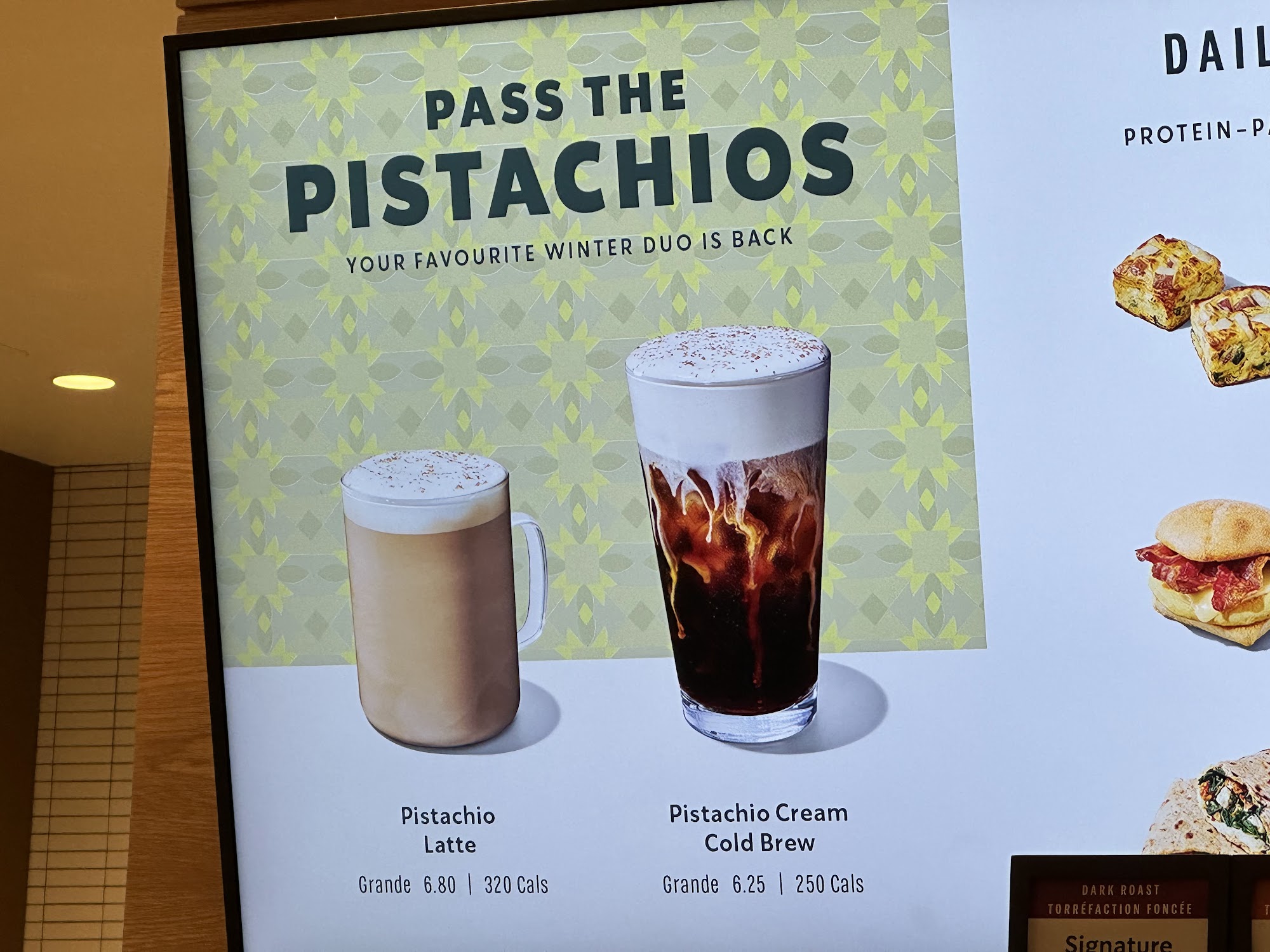 Starbucks Menu