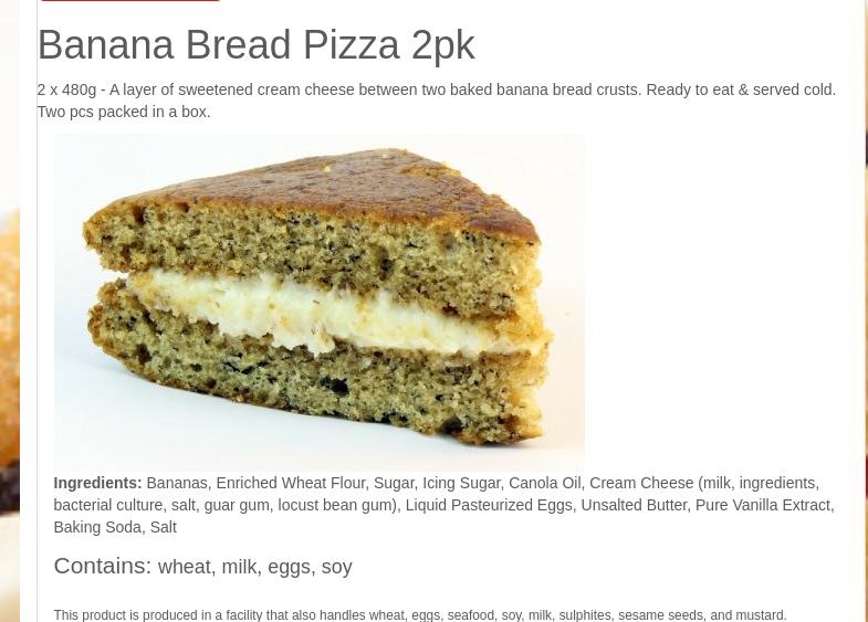 Coco Brooks Fundraising Menu