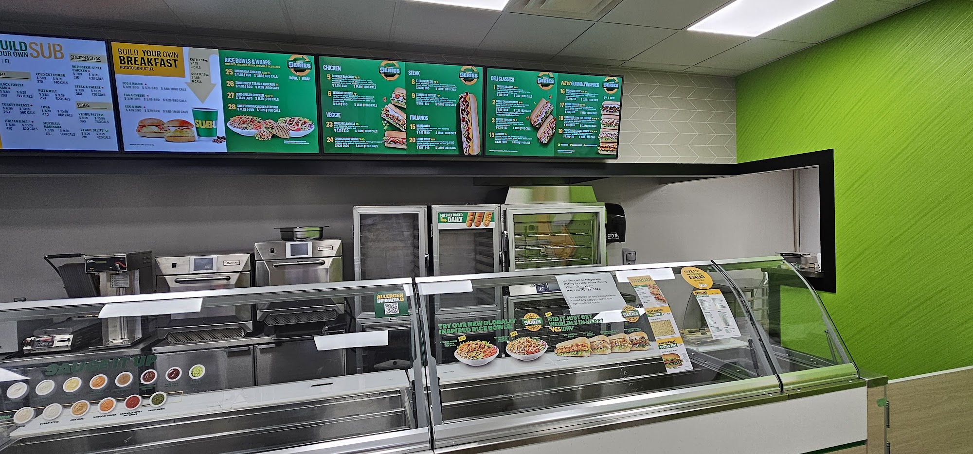 Subway Menu