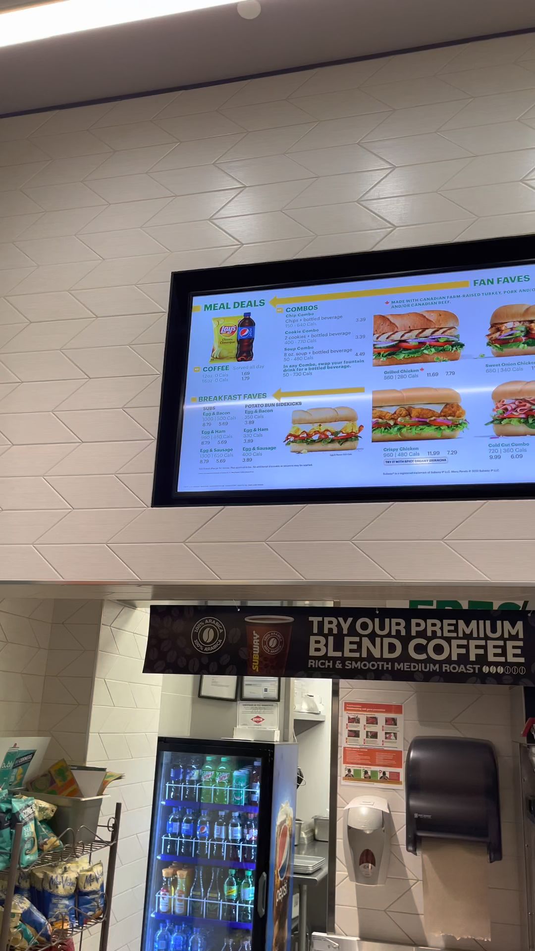 Subway Menu