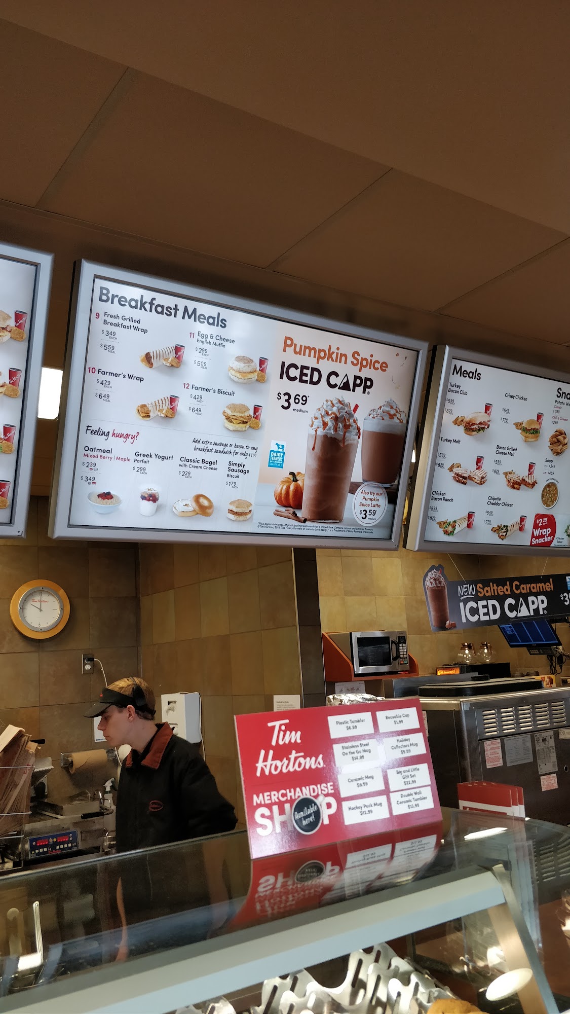 Tim Hortons Menu