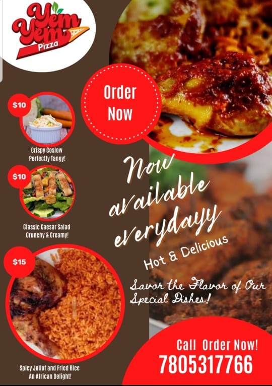 Yem-Yem Pizza and Restaurant Menu