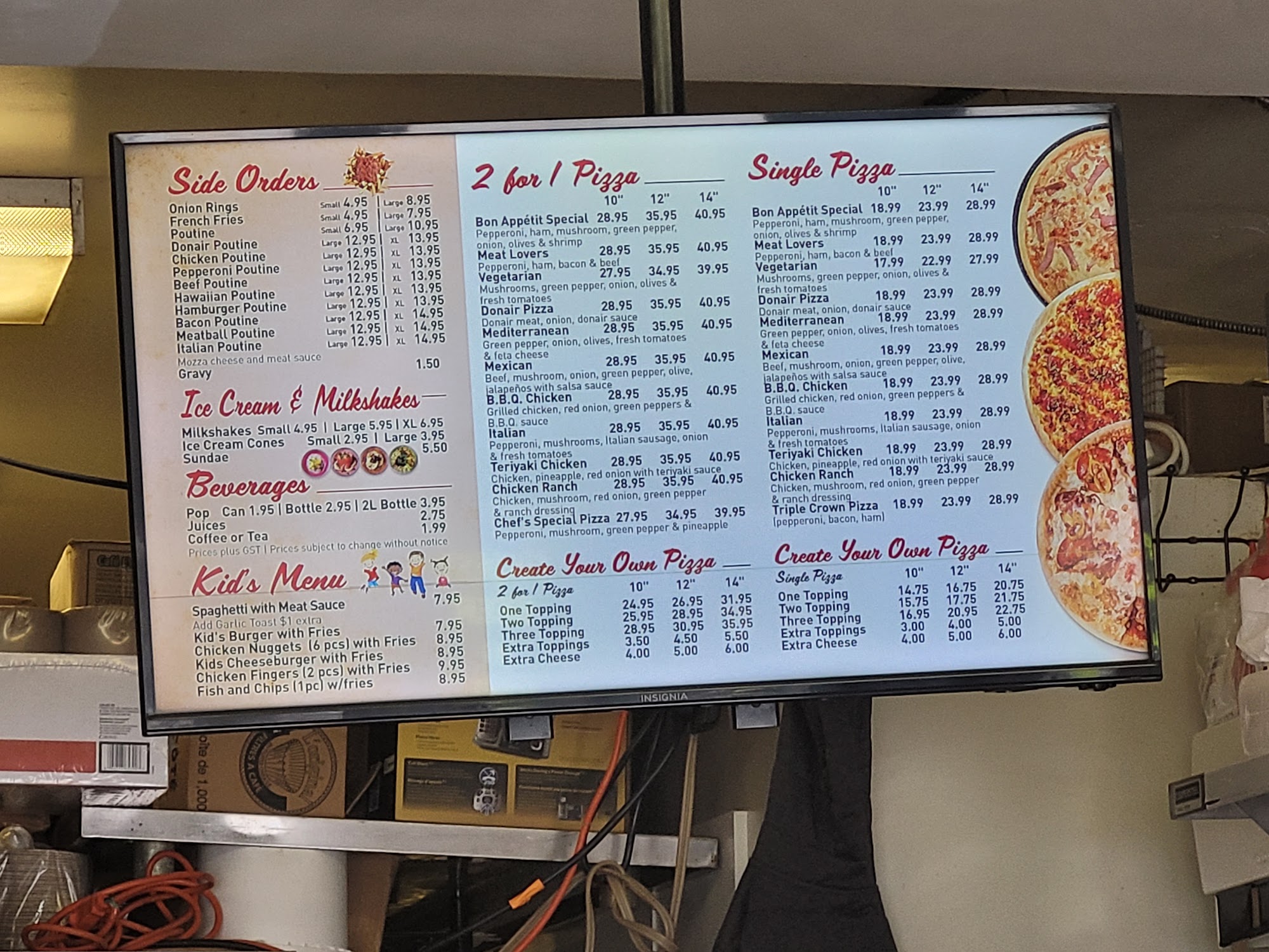 Bon Appetit Restaurant Ltd Menu