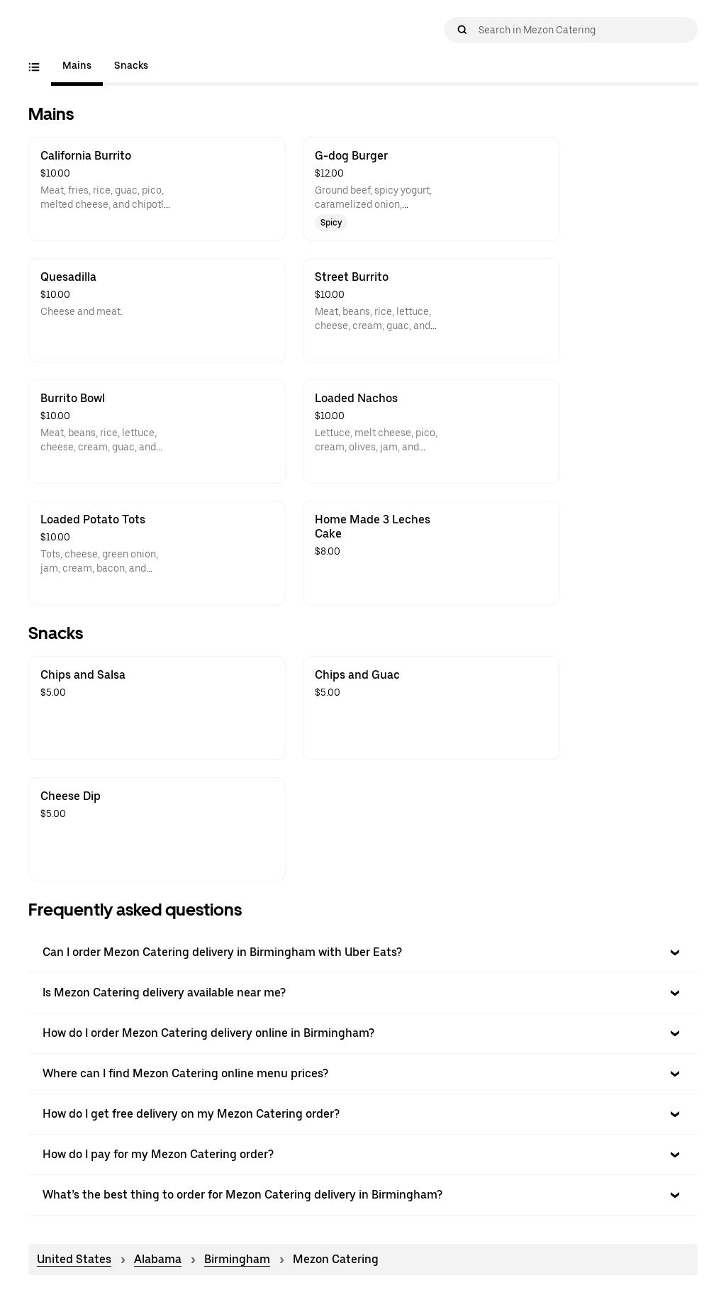 Del Ranch Bar And Grill Menu