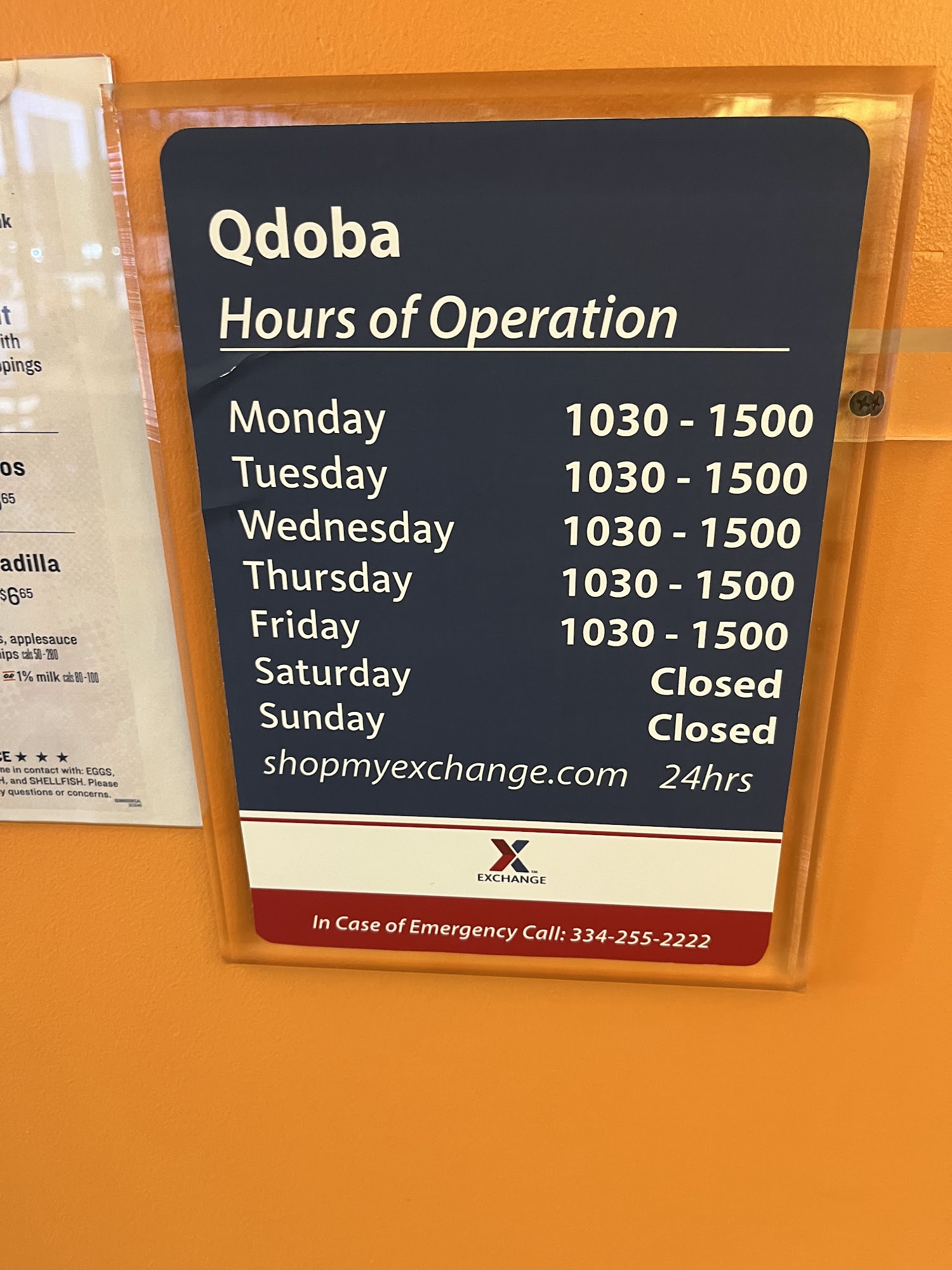 QDOBA Mexican Eats Menu