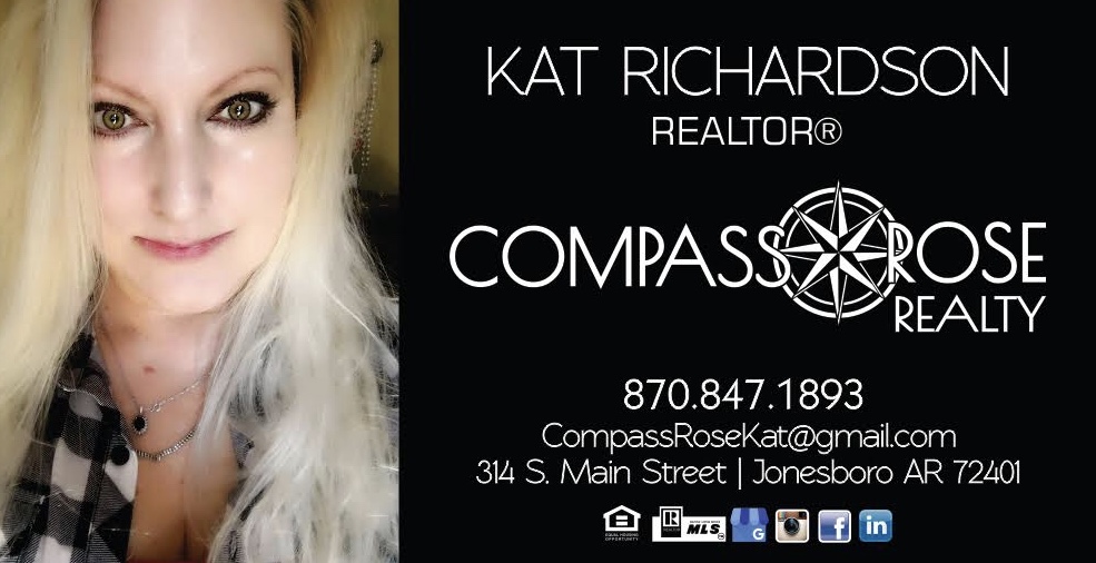Compass Rose Realty~ Kat Richardson 314 S Main St., Jonesboro, At. 72401 *Specializing in Spring River Area, Cherokee Village Arkansas 72529