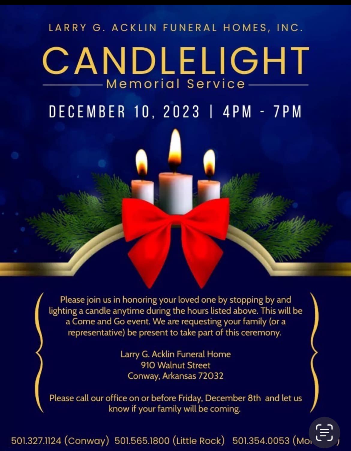 Acklin Funeral Home Conway