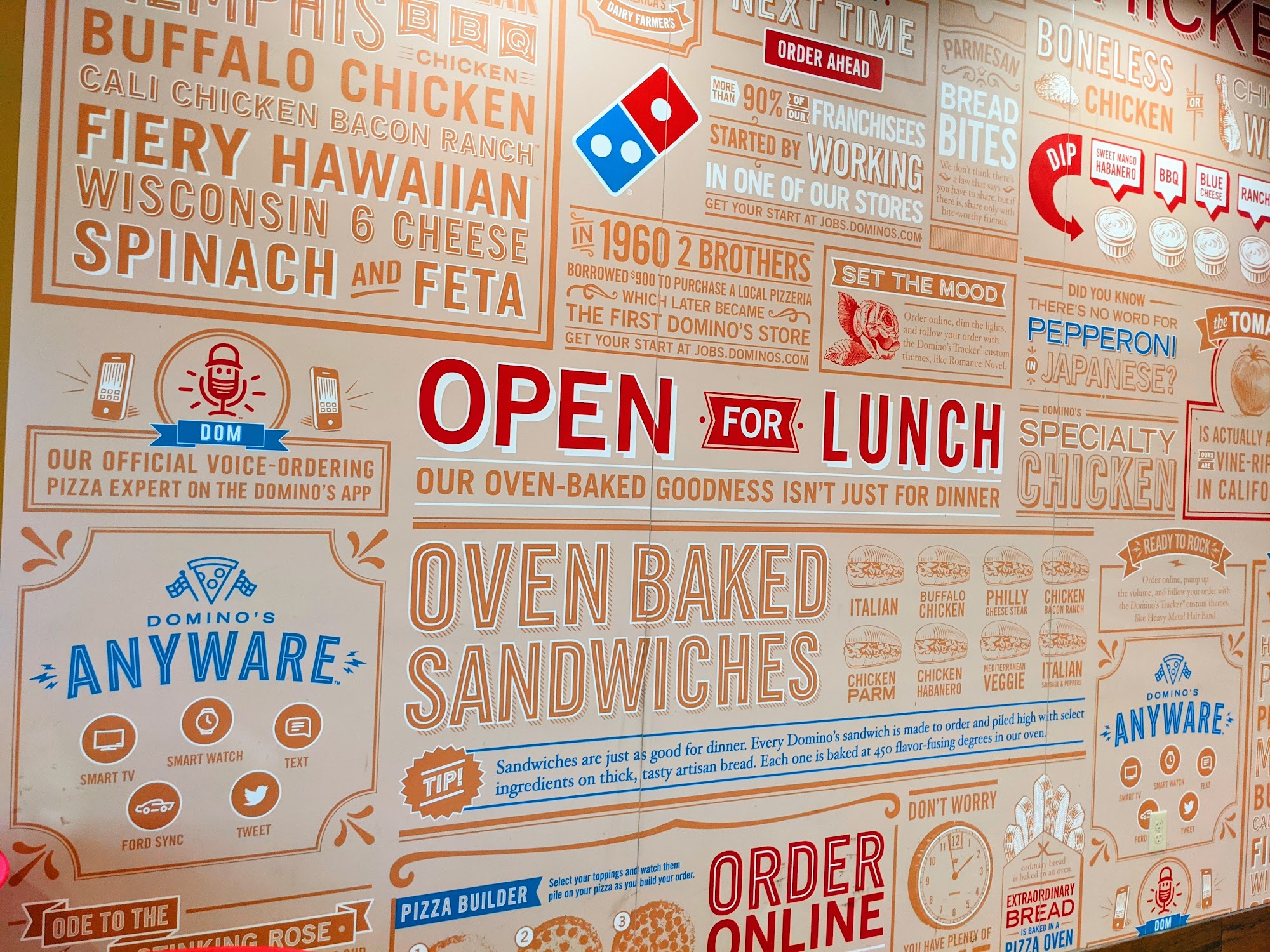 Domino's Pizza Menu