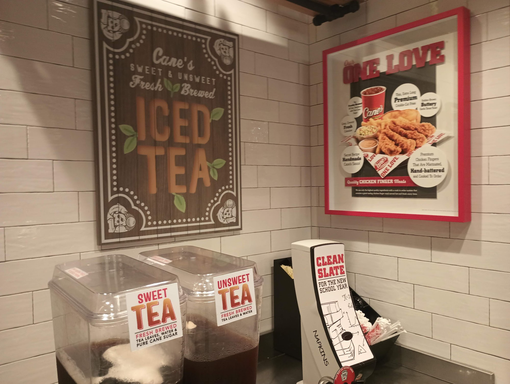 Raising Cane's Chicken Fingers Menu