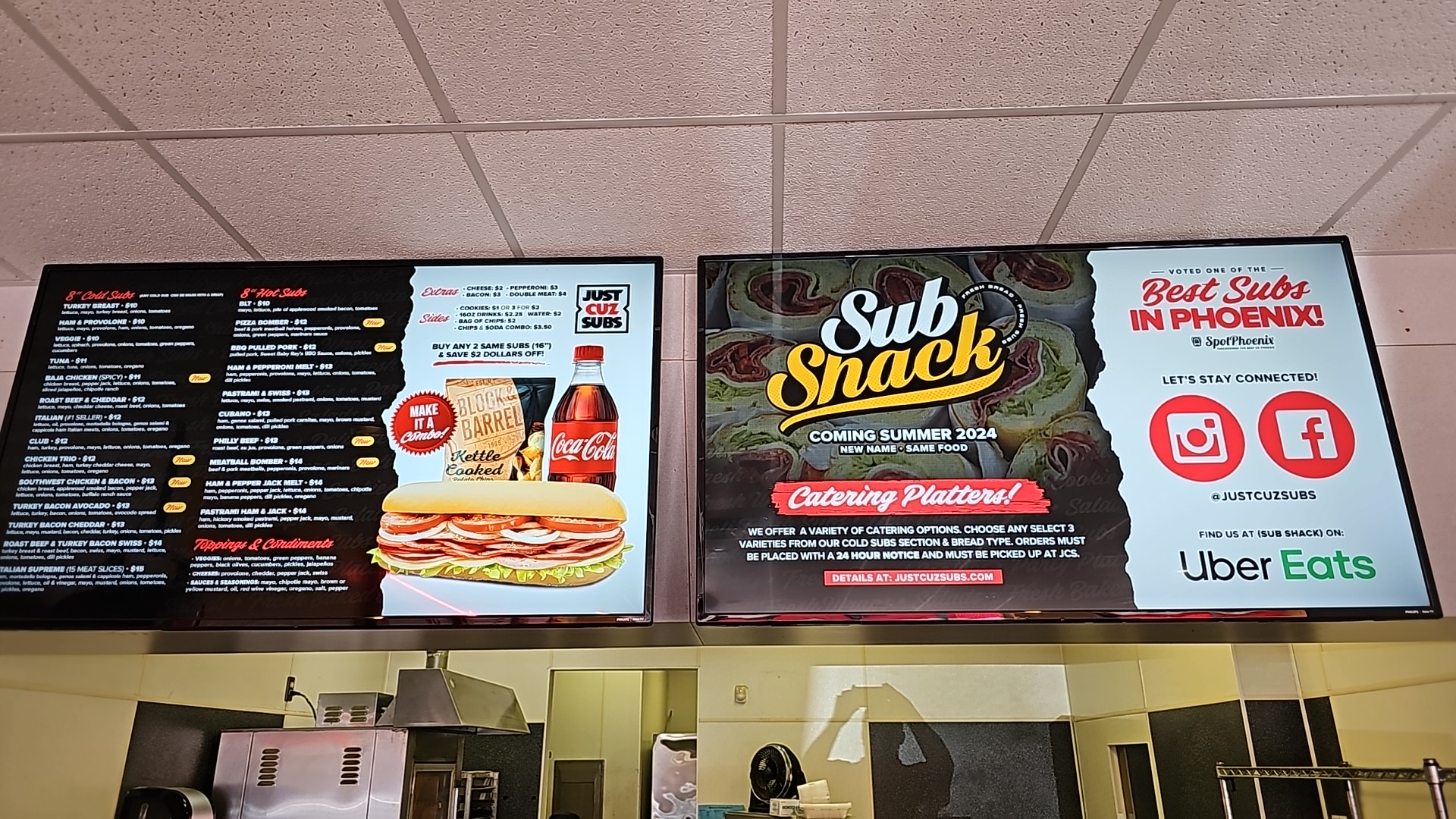 Sub Shack AZ Menu