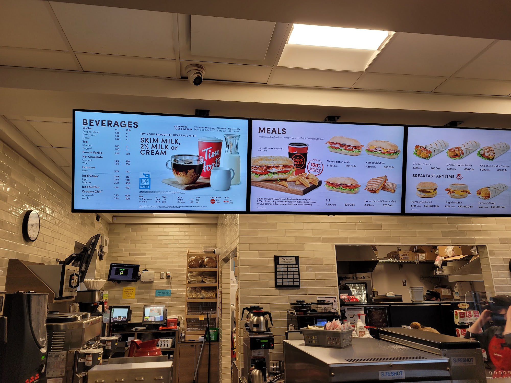 Tim Hortons Menu