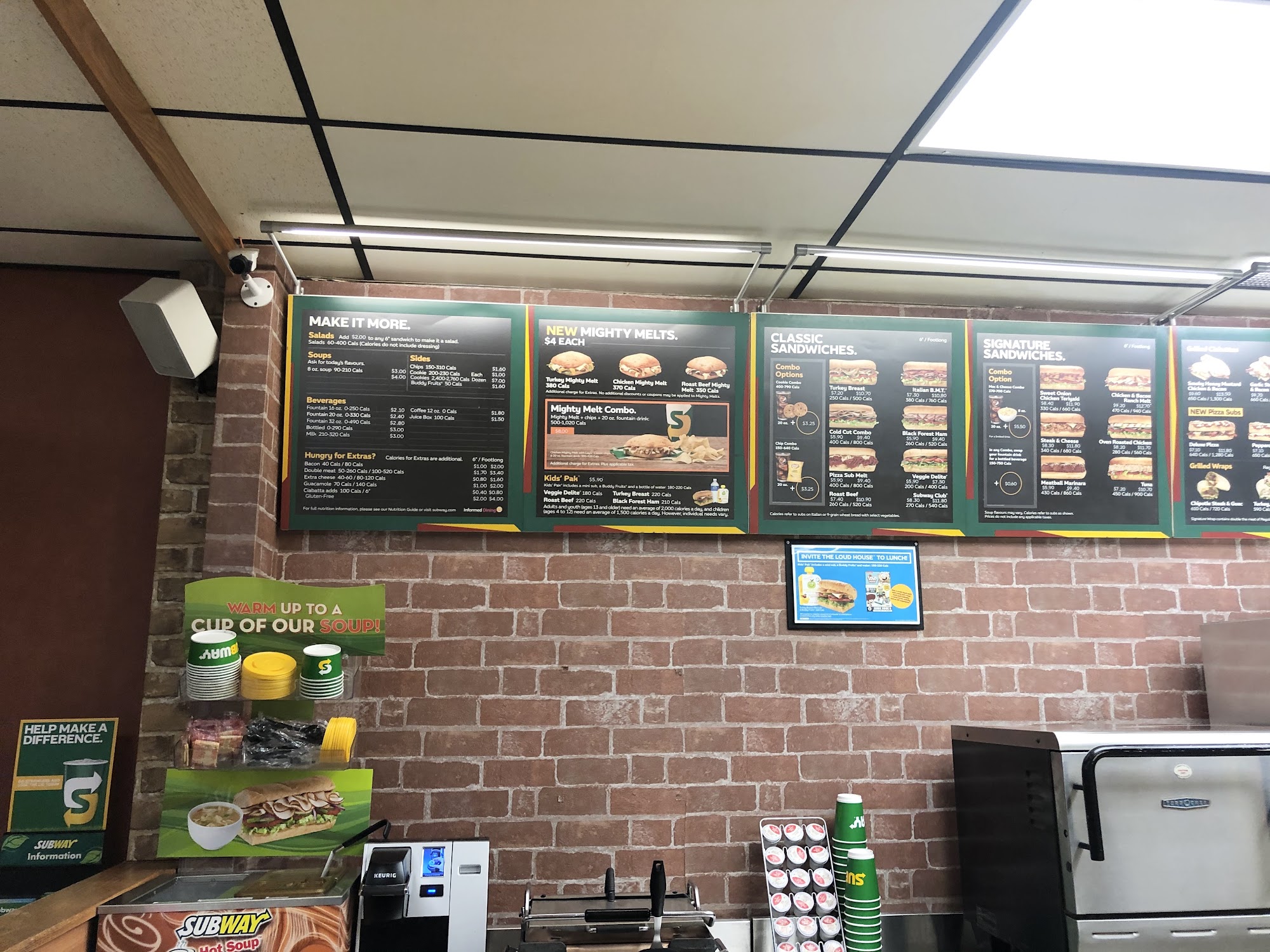 Subway Menu