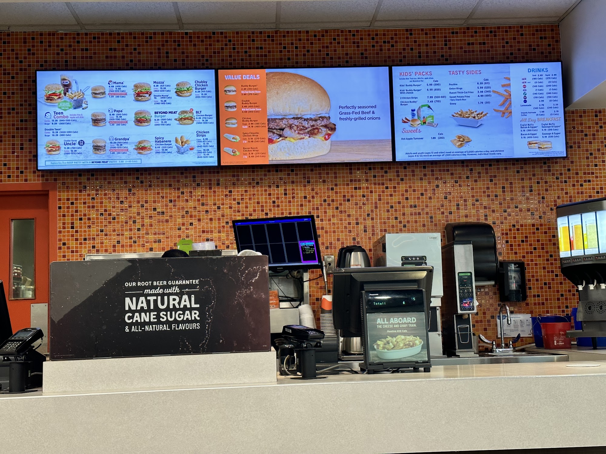A&W Canada Menu