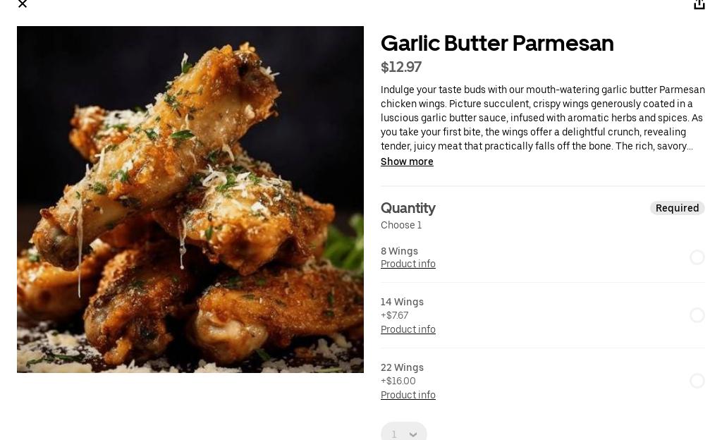 Franks Hot Wings Menu