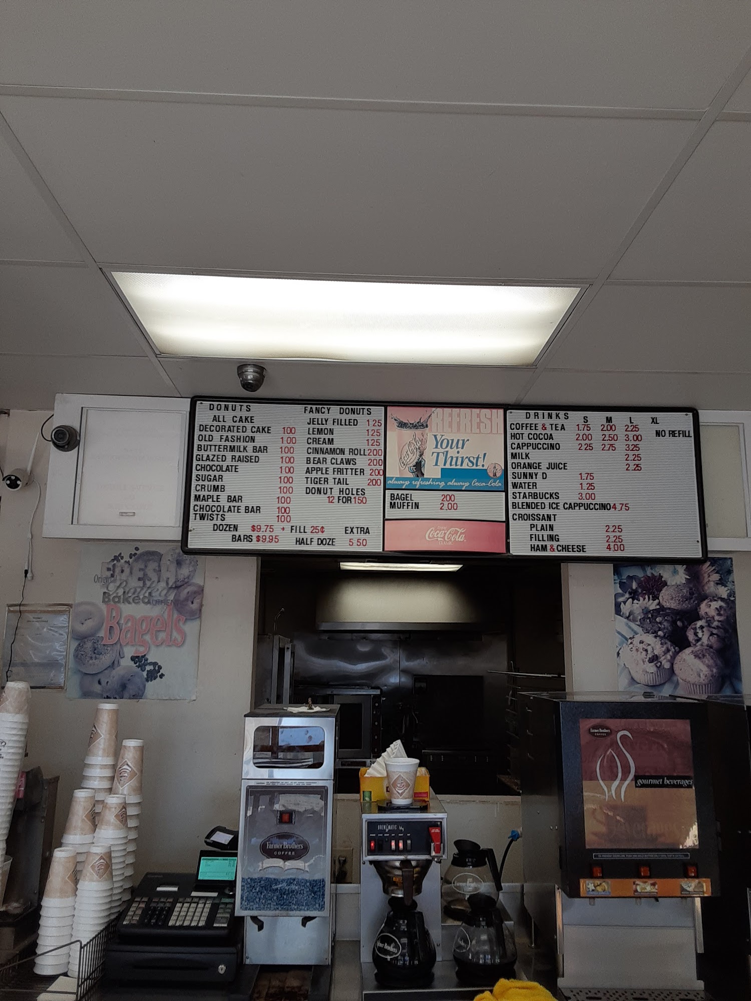 Sunrise Donuts Menu