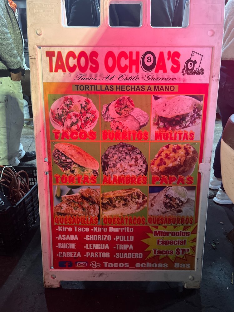 Tacos Menu