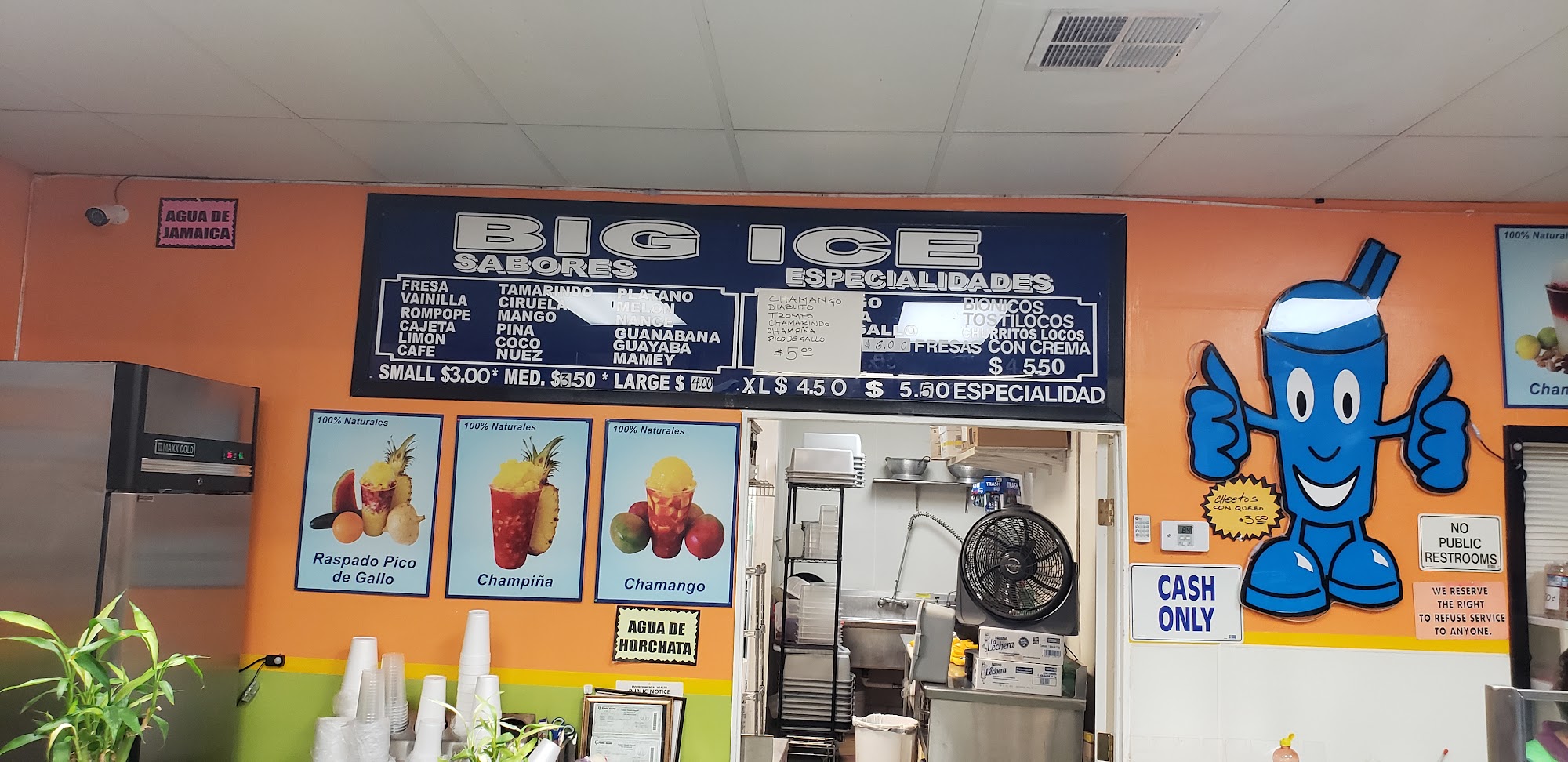 Big Ice Raspados Menu