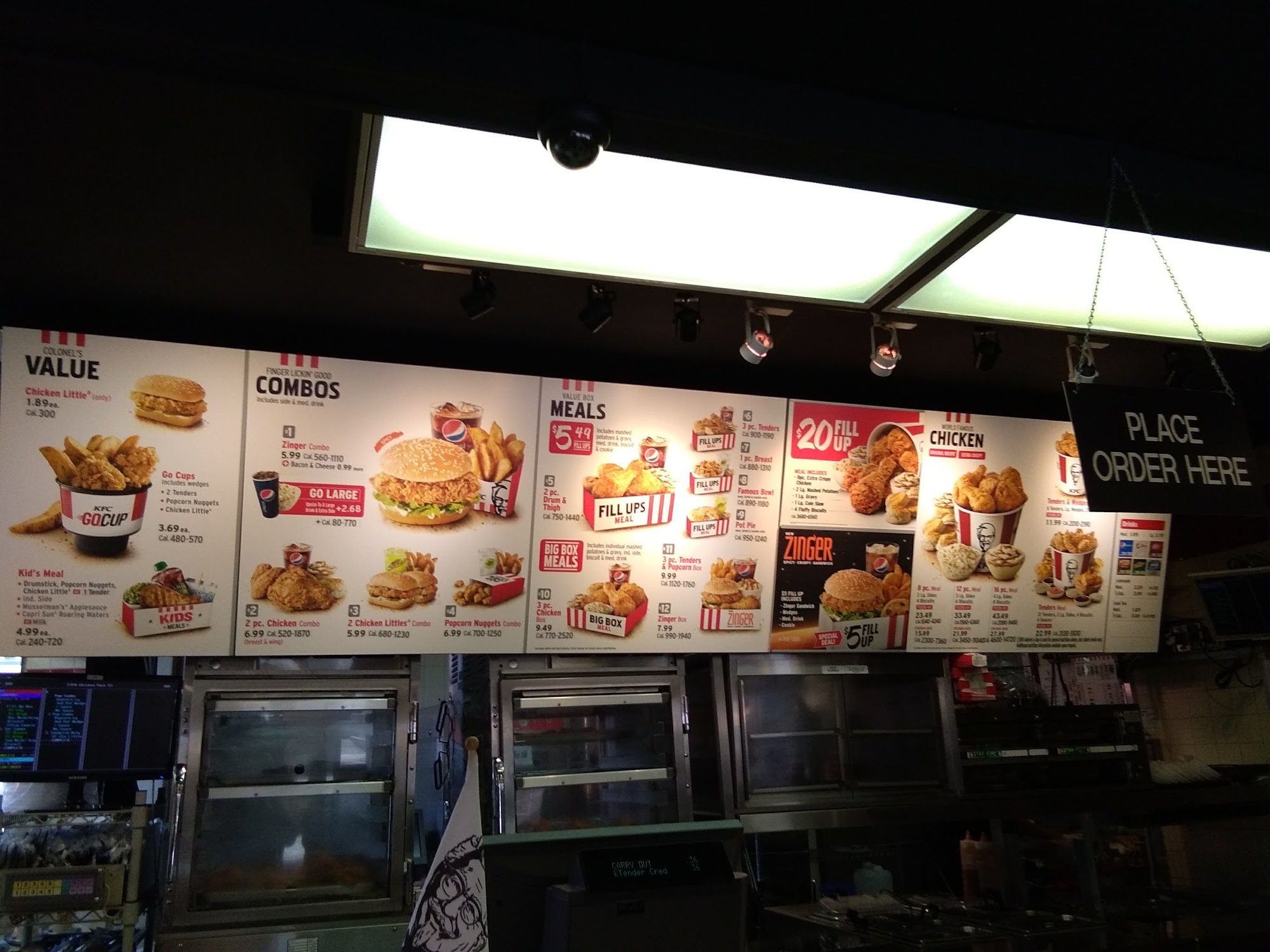 KFC Menu