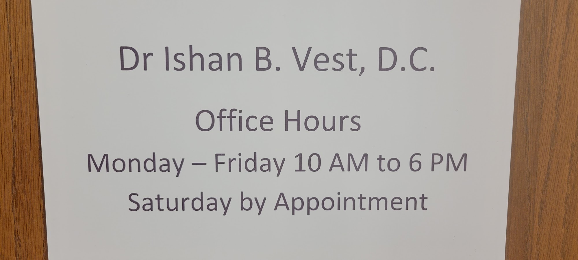 Dr. Ishan B. Vest