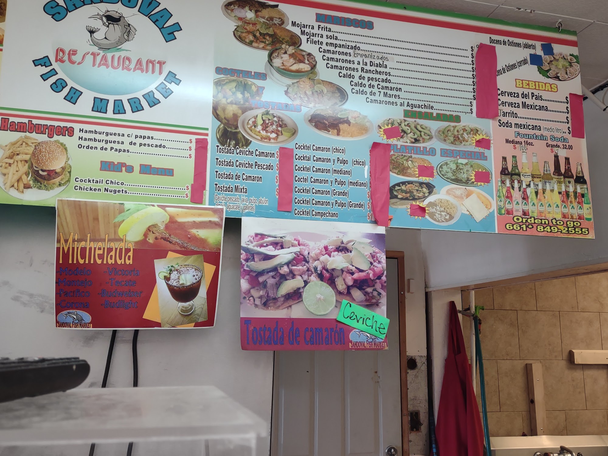 Sandoval Fish Market Menu