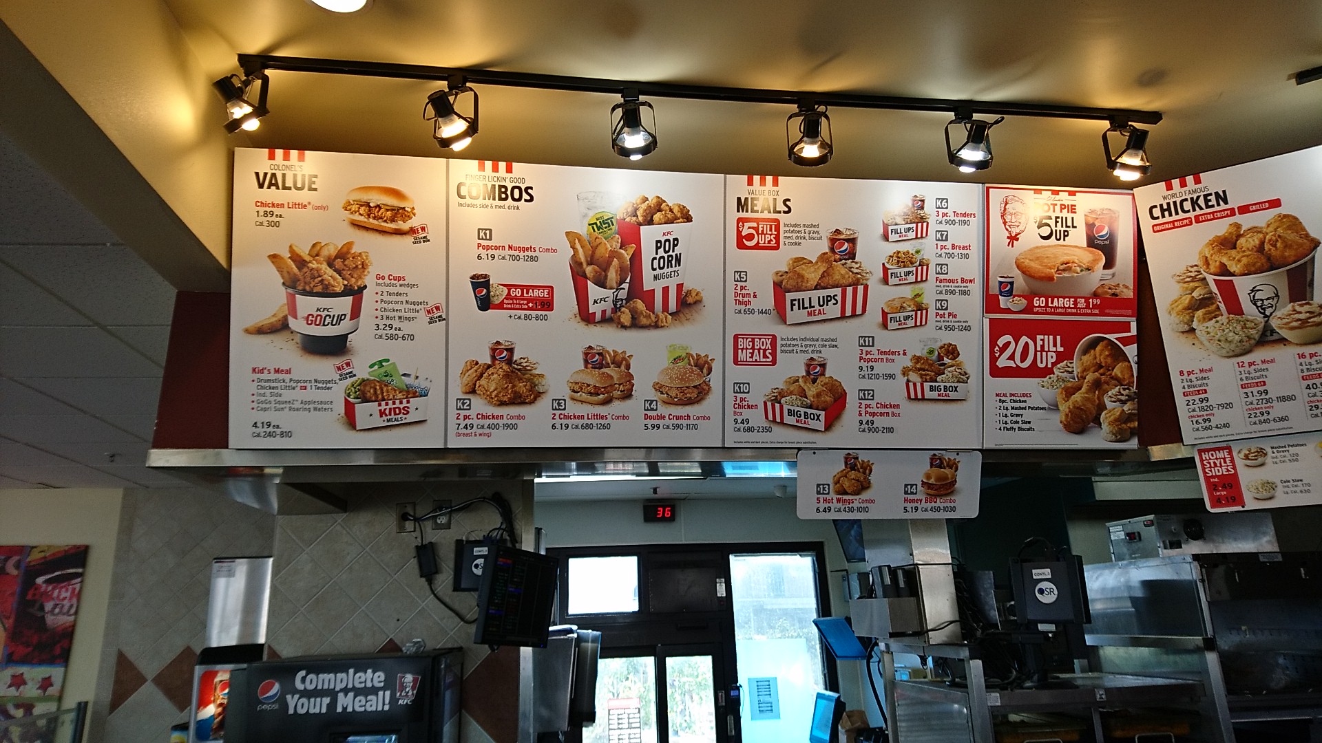 KFC Menu