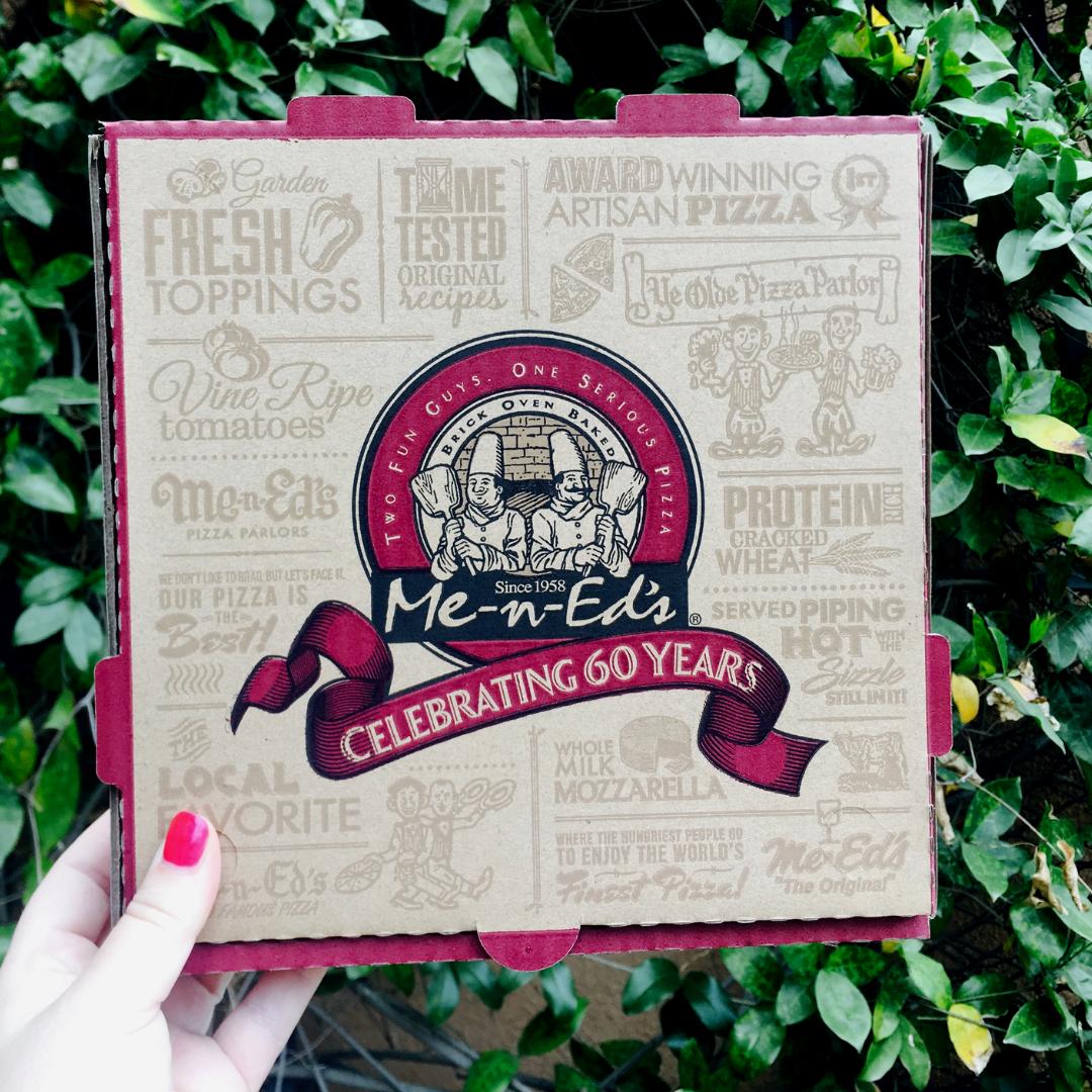 Me n ed's Pizzeria Menu