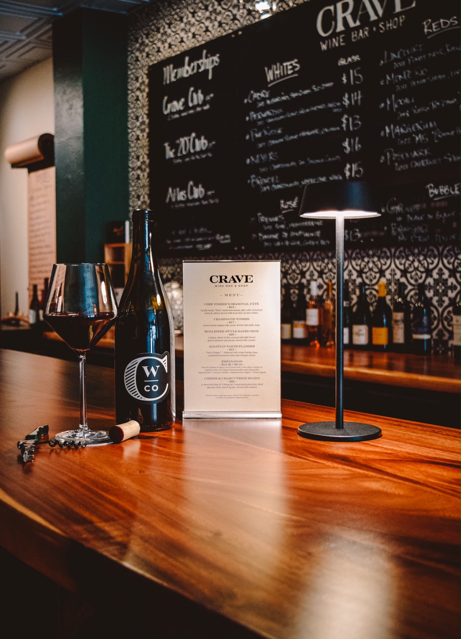 Crave Wine Company Menu
