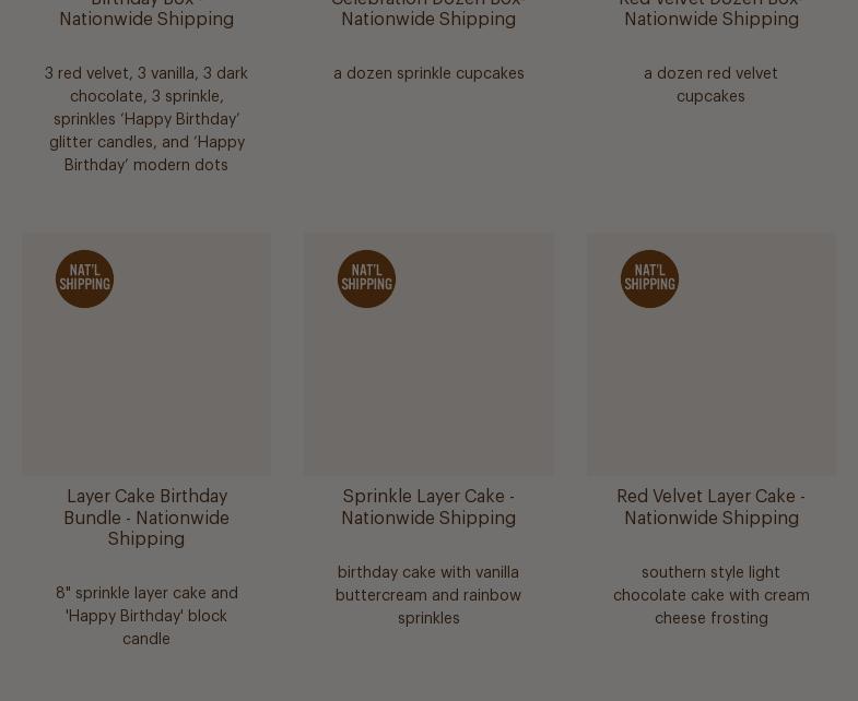 Sprinkles Hollywood & Highland ATM Menu