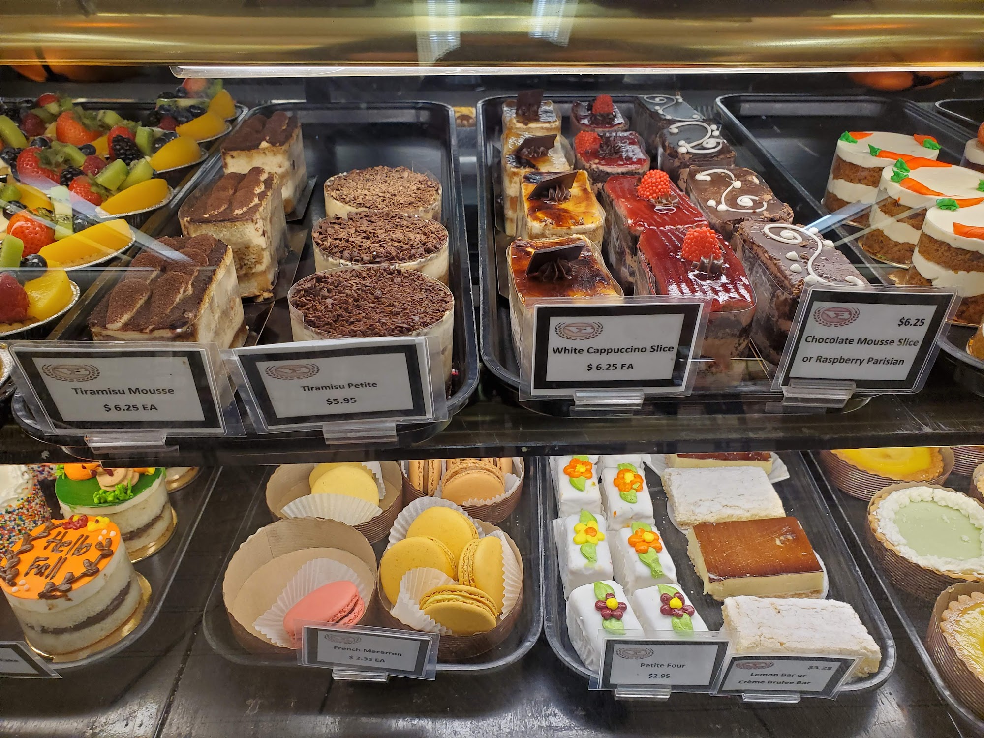 Viktor Benes Continental Bakery Menu