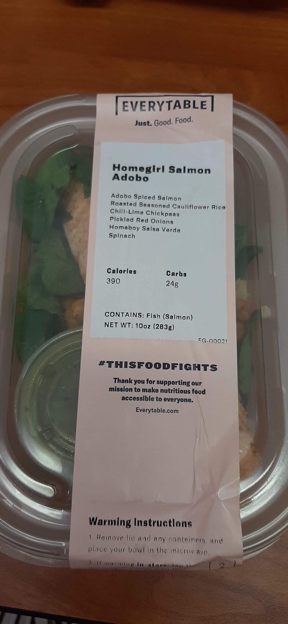 Everytable Menu