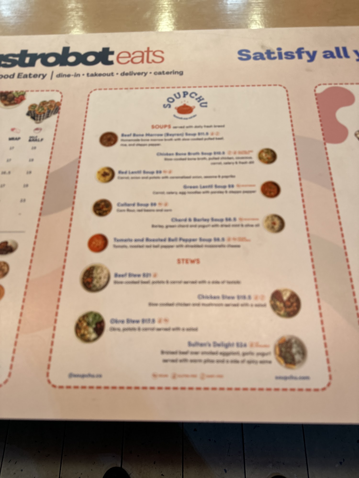 Soupchu | Homemade Soup & Stew Menu