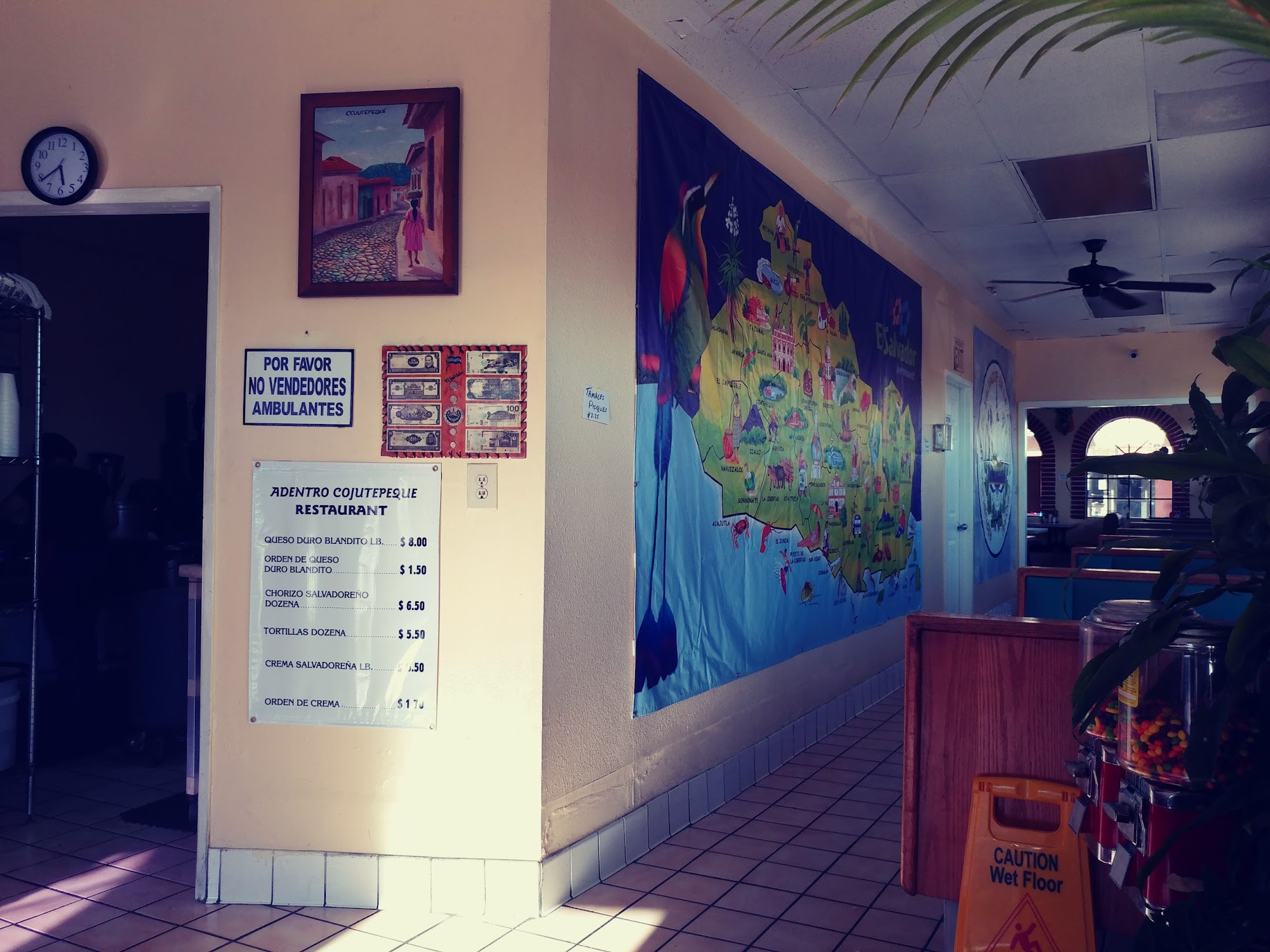 Adentro Cojutepeque Menu