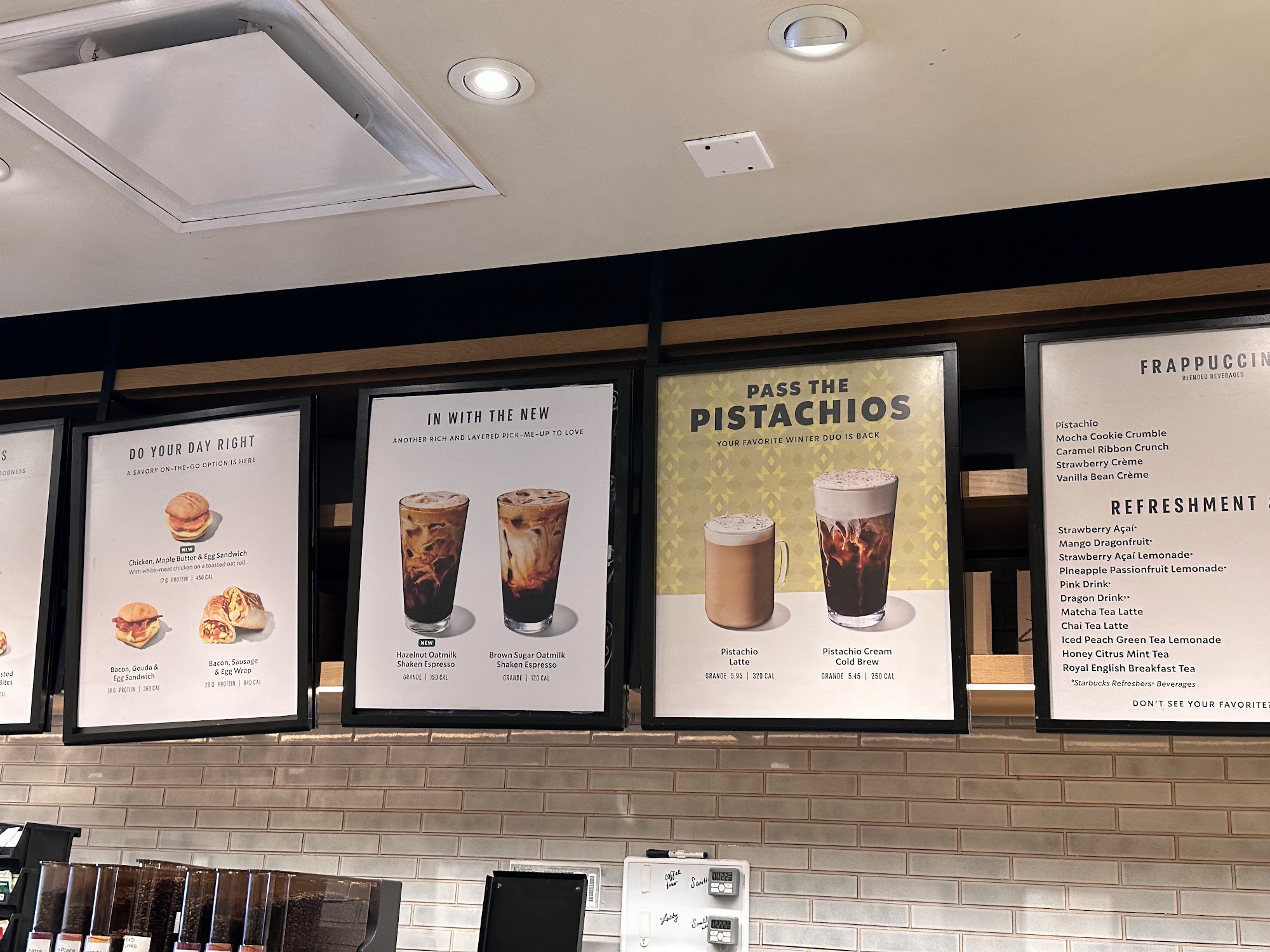 Starbucks Menu