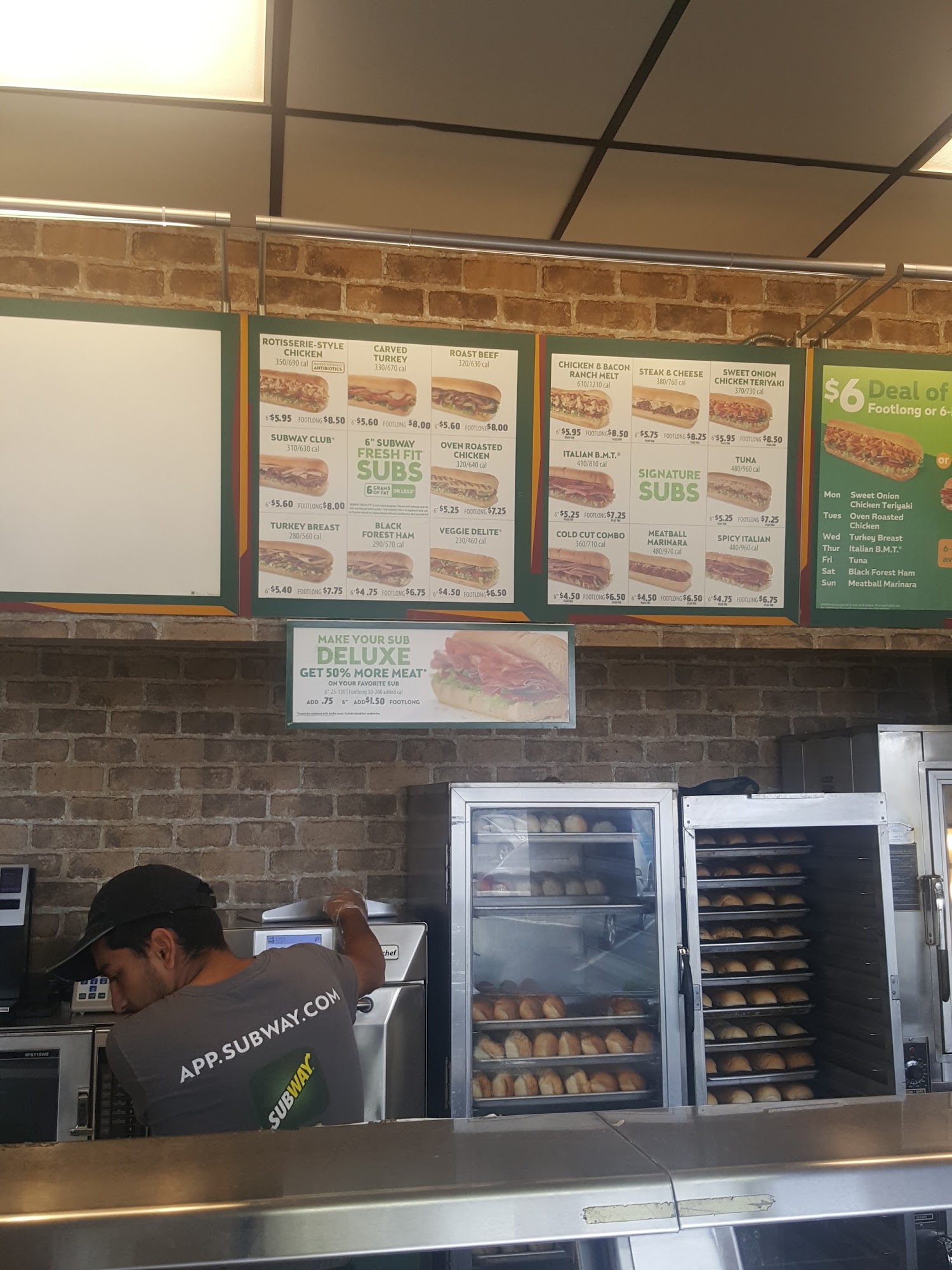 Subway Menu