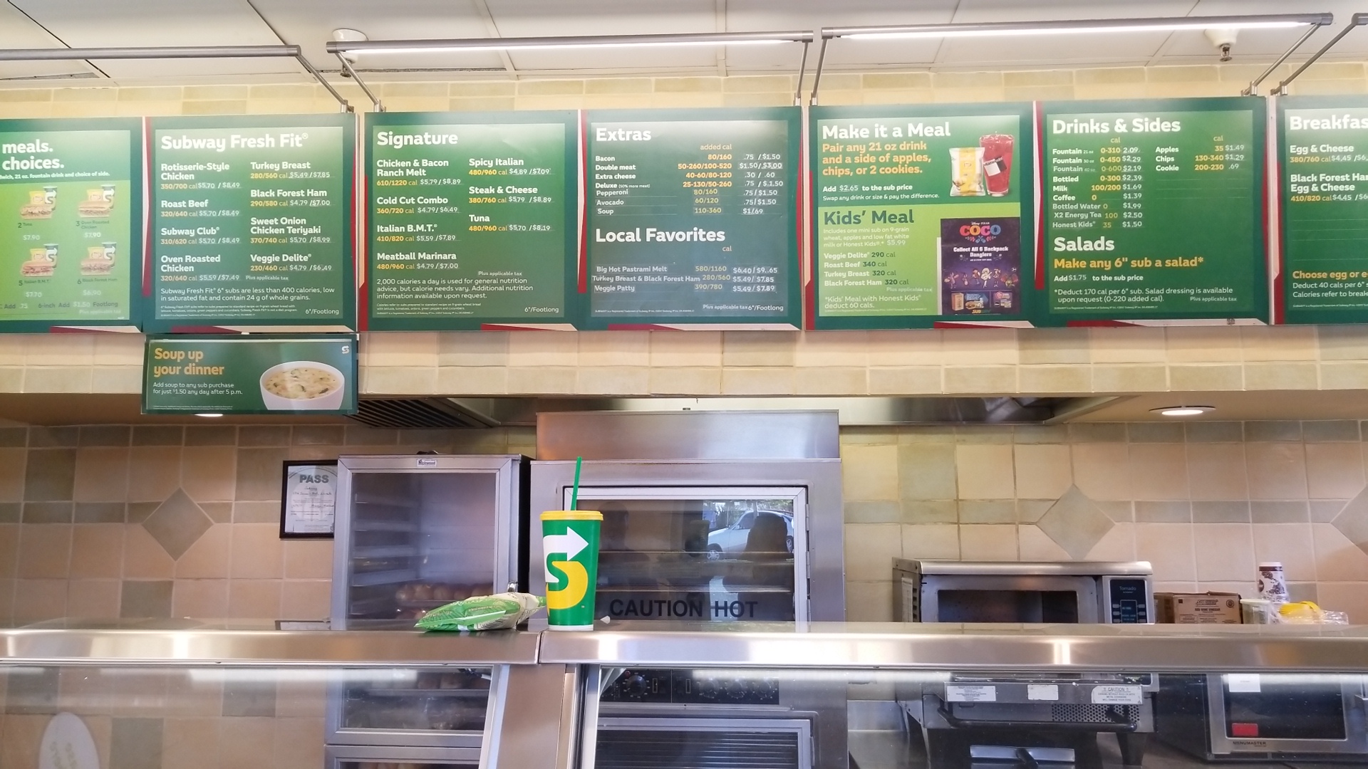 Subway Menu