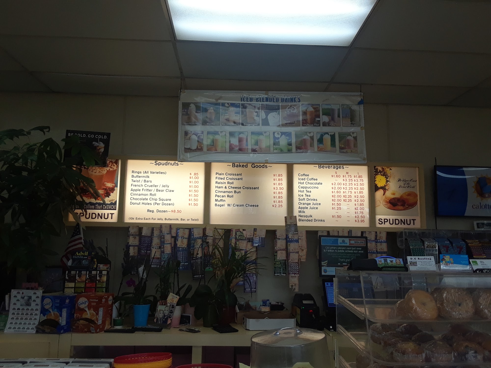 Spudnuts Donuts Menu