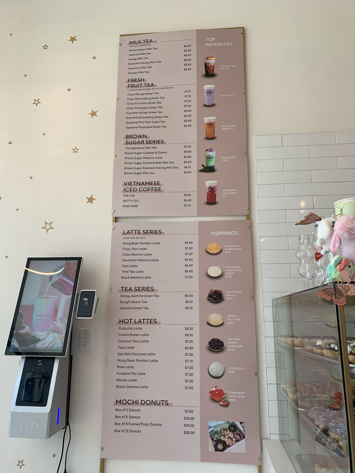 BOBER TEA & COFFEE Menu
