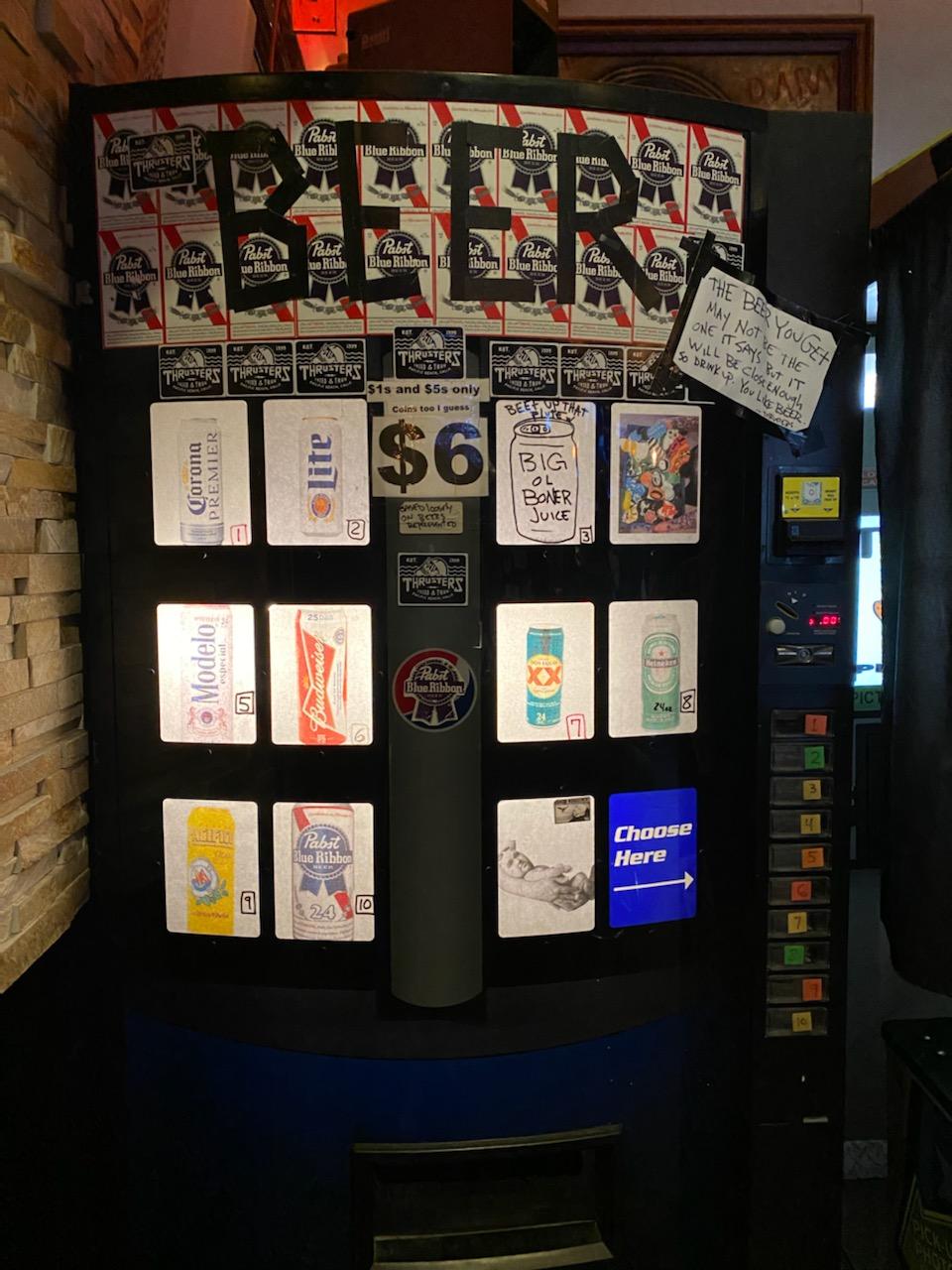 Thrusters Lounge Menu