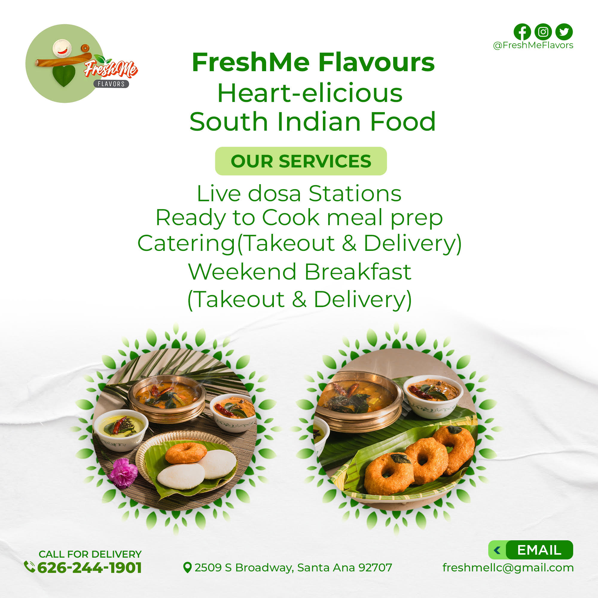 FreshMe Flavors Menu