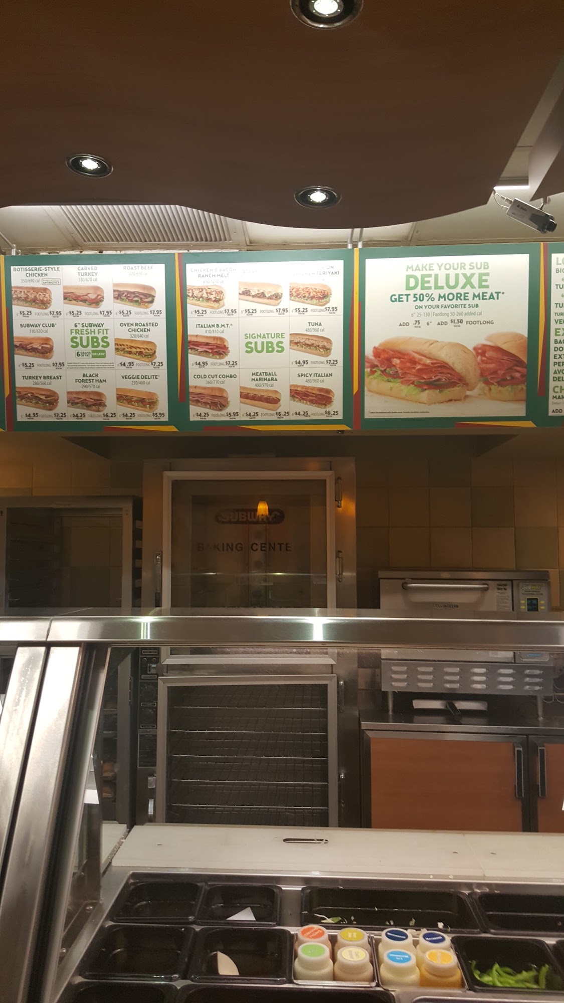 Subway Menu