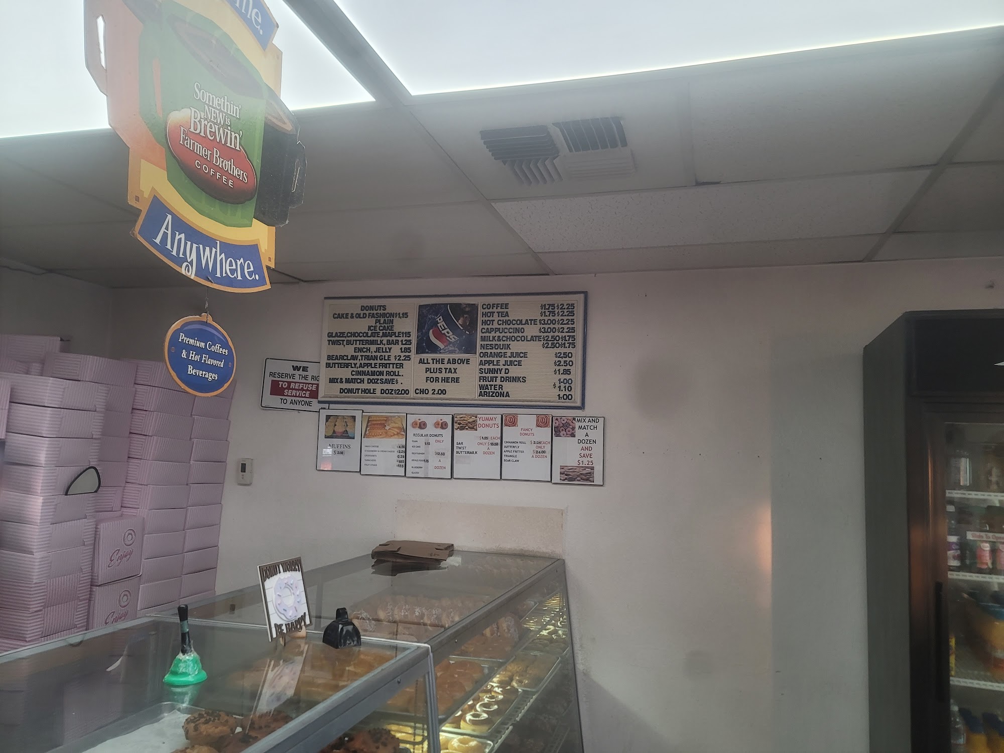 Krinkle Doughnut Menu