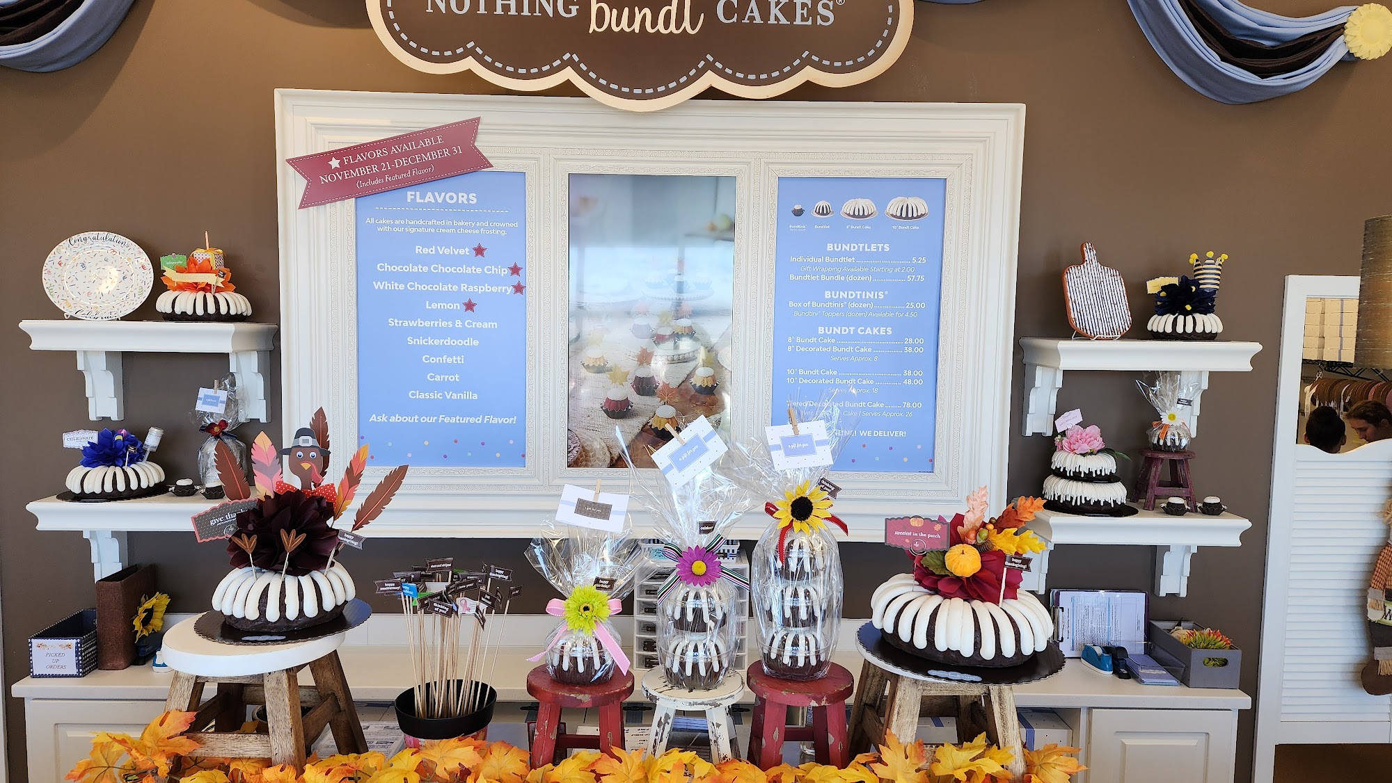 Nothing Bundt Cakes Menu