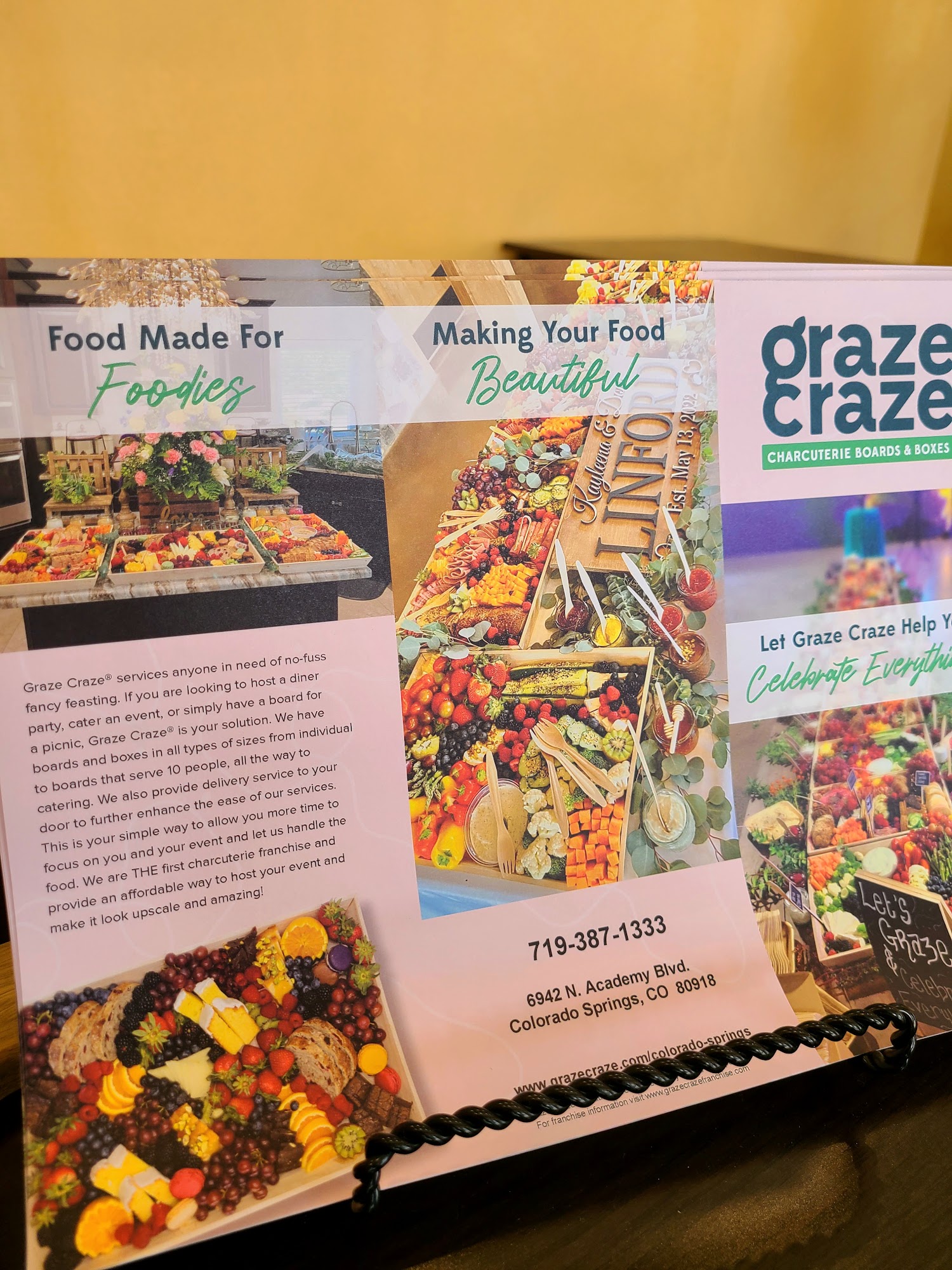 Graze Craze Charcuterie Boards & Boxes Menu