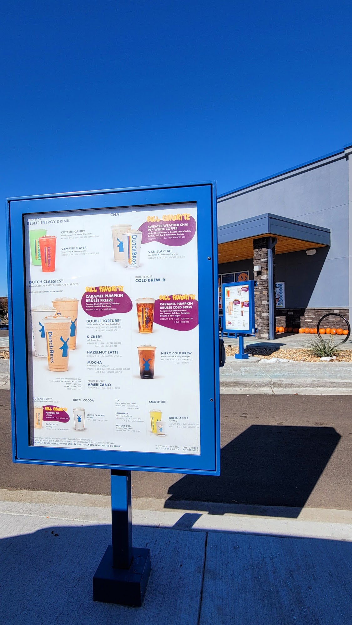 Dutch Bros Coffee Menu