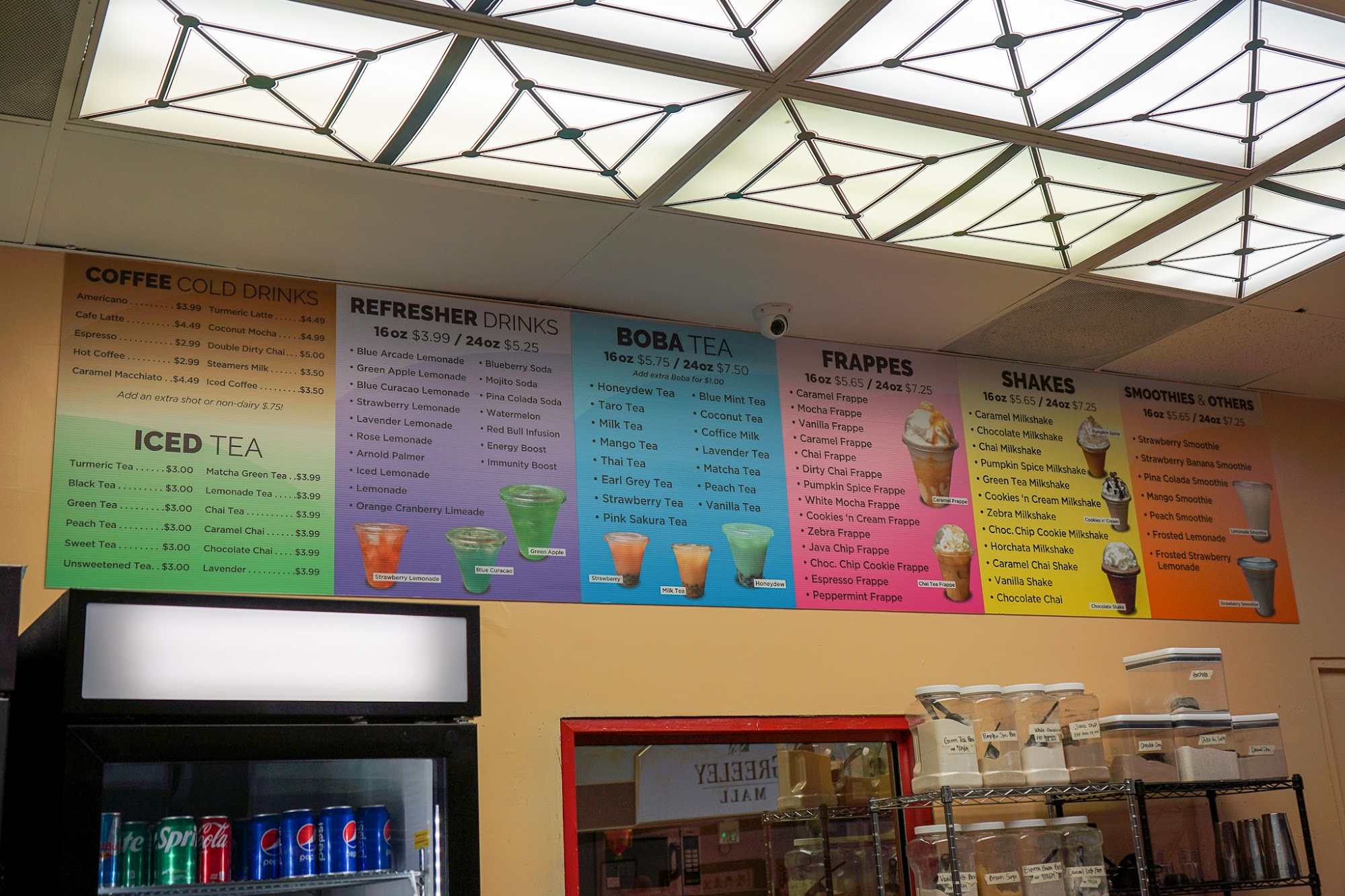 Diloom coffee and Boba Tea Menu