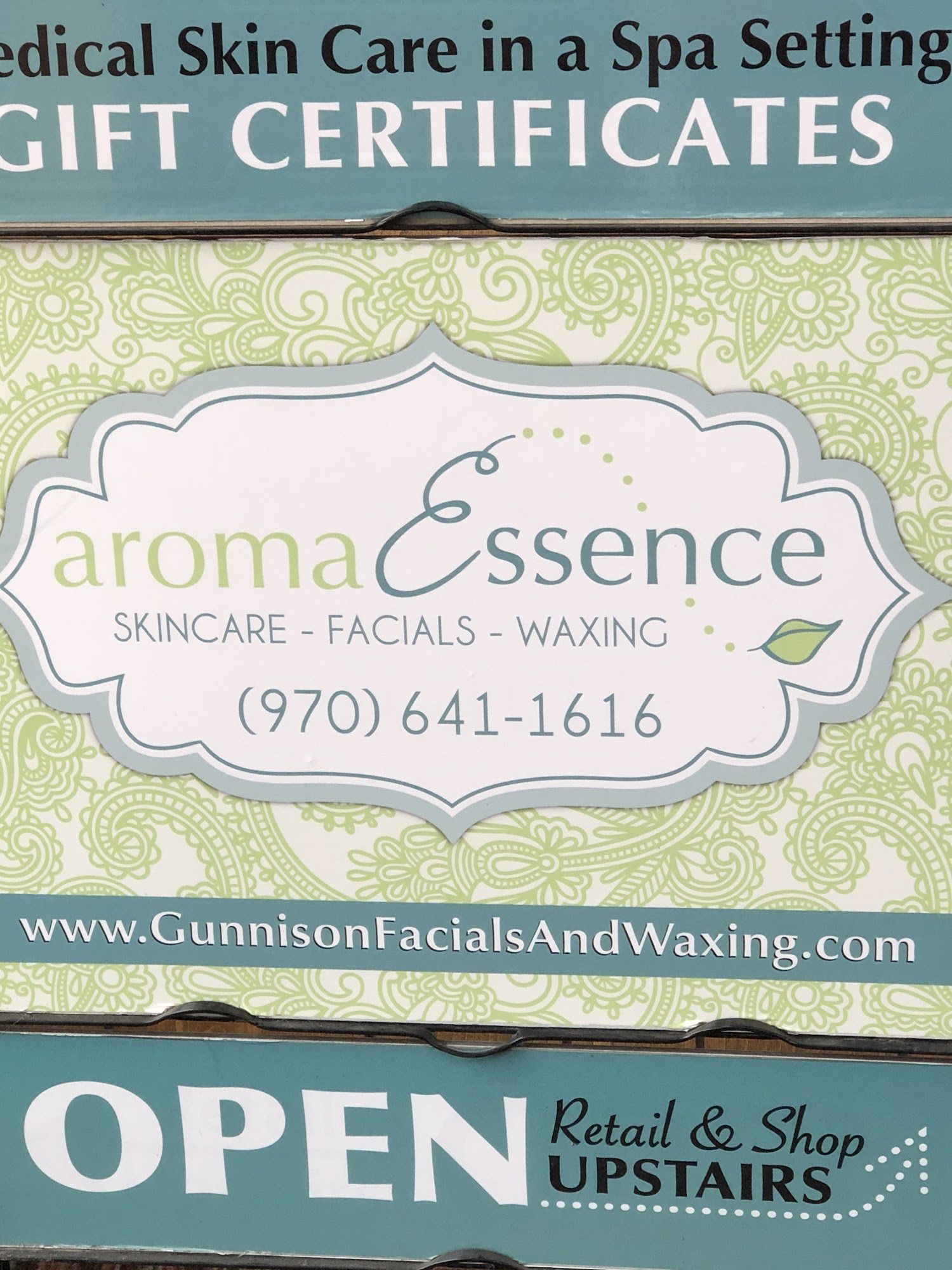 Aroma Essence Skincare, Medical Facials & Massage 307 N Main St, Gunnison Colorado 81230