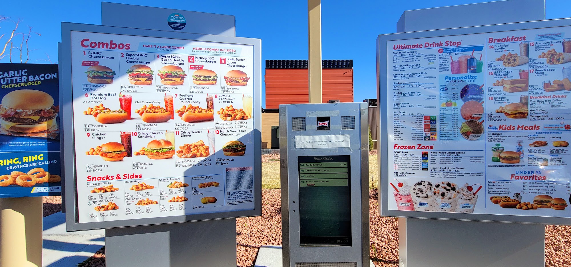 Sonic Drive-In Menu