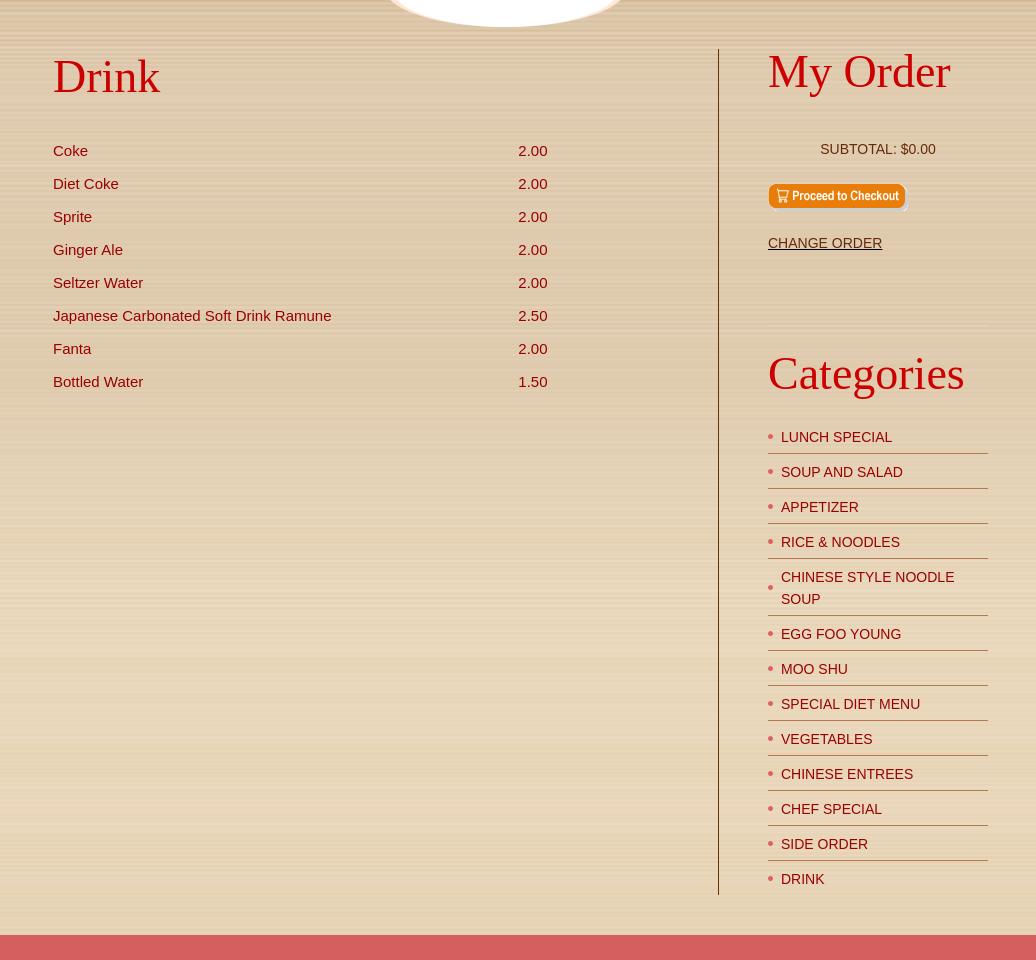 Empire Szechuan Menu